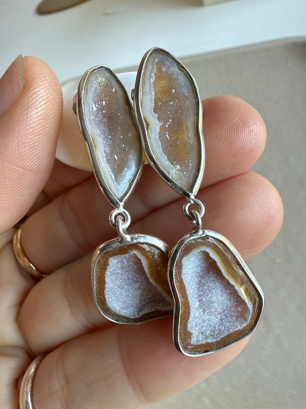 Druzy Agate 925b