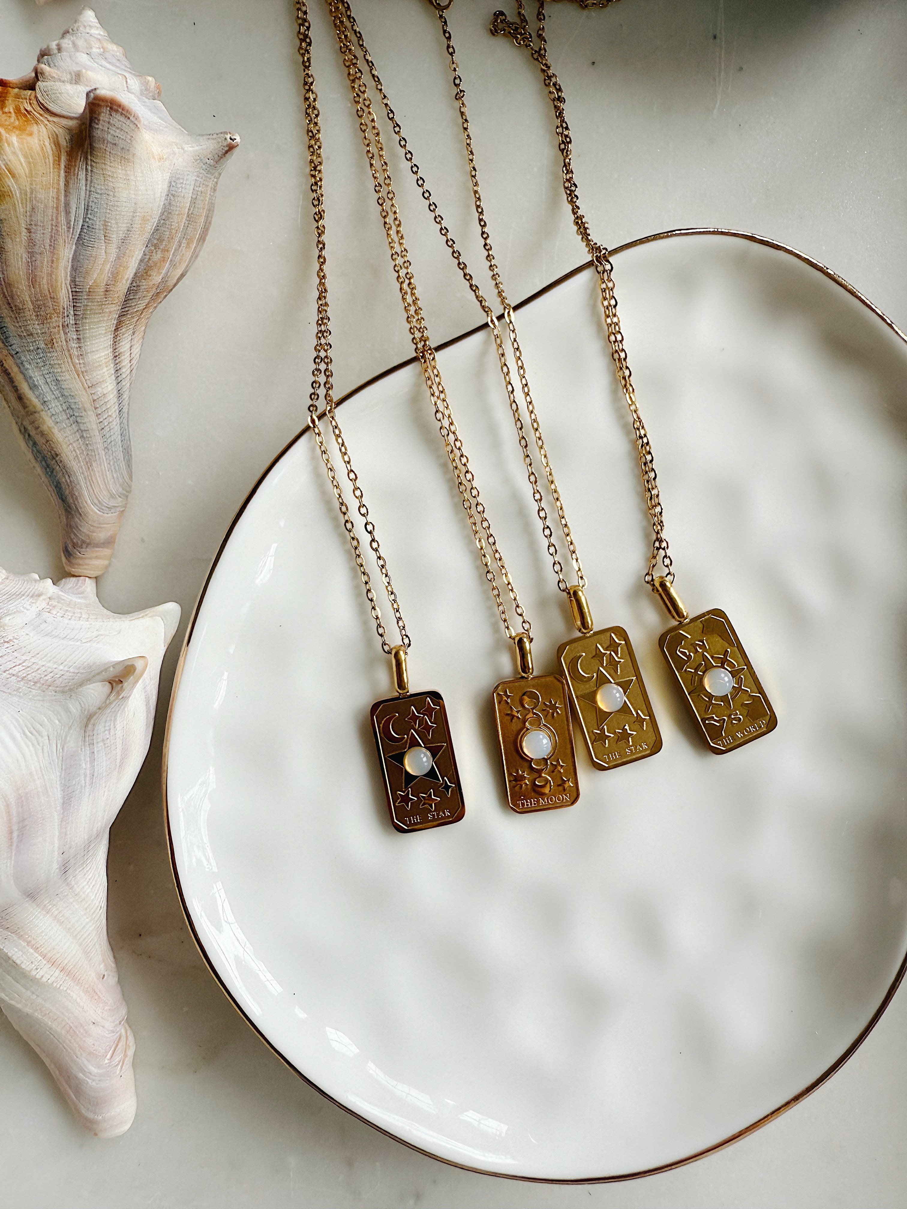 Elemental Opal Tarot Necklace