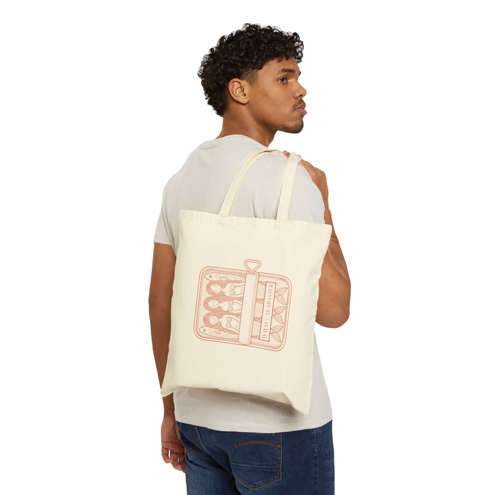 The Mermaid Social Club | Cotton Canvas Tote Bag