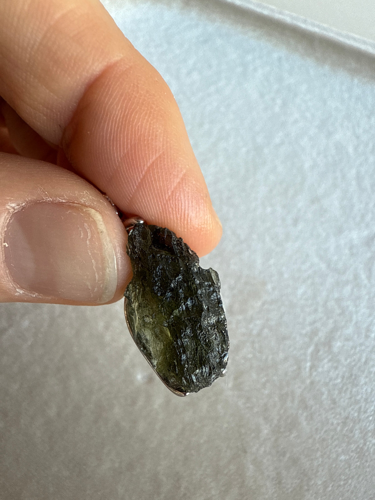 Moldavite pendant 925b