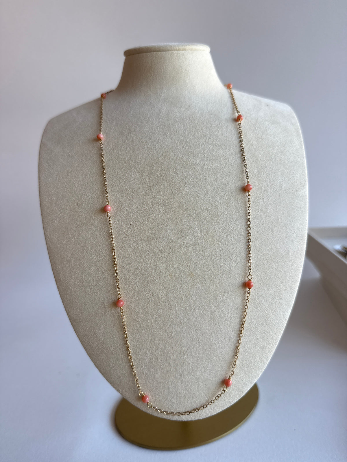 Coral Round Bead layering