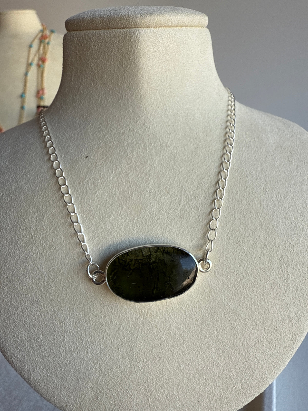 Moldavite Necklace 925b