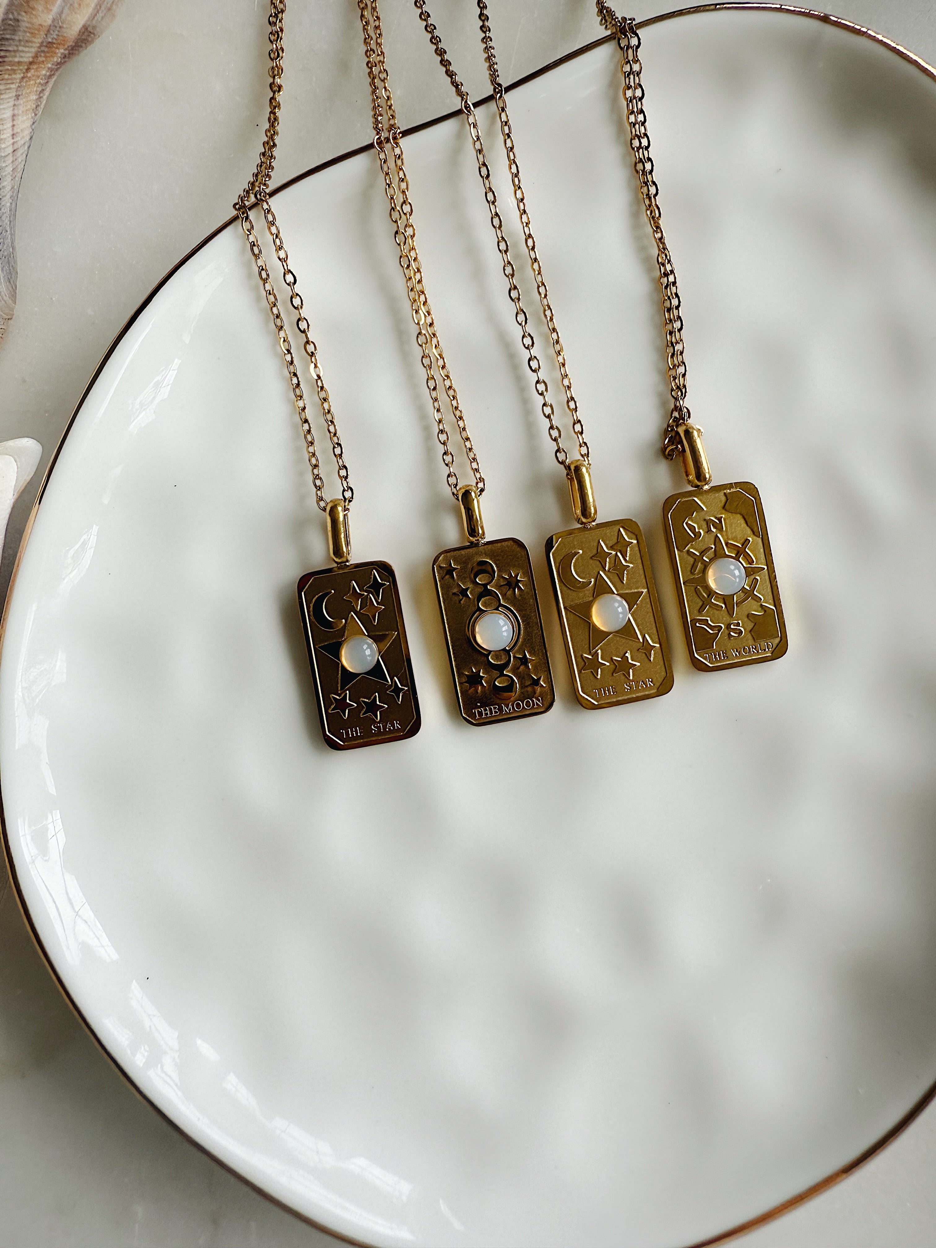 Elemental Opal Tarot Necklace