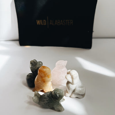 Carved Animal Collection Wild Alabaster
