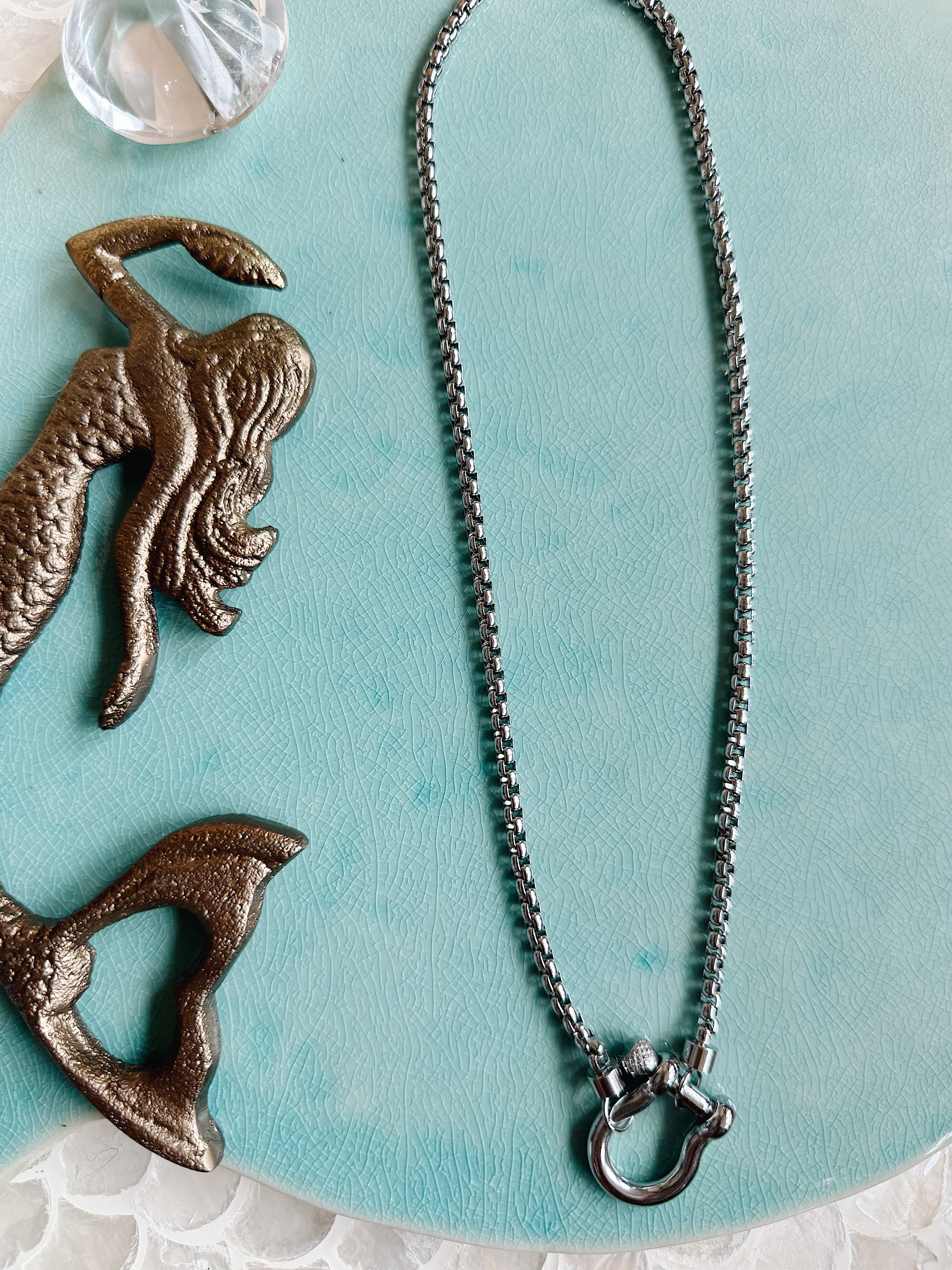 Saylor Carabiner Necklace | Customizable Gold Chains