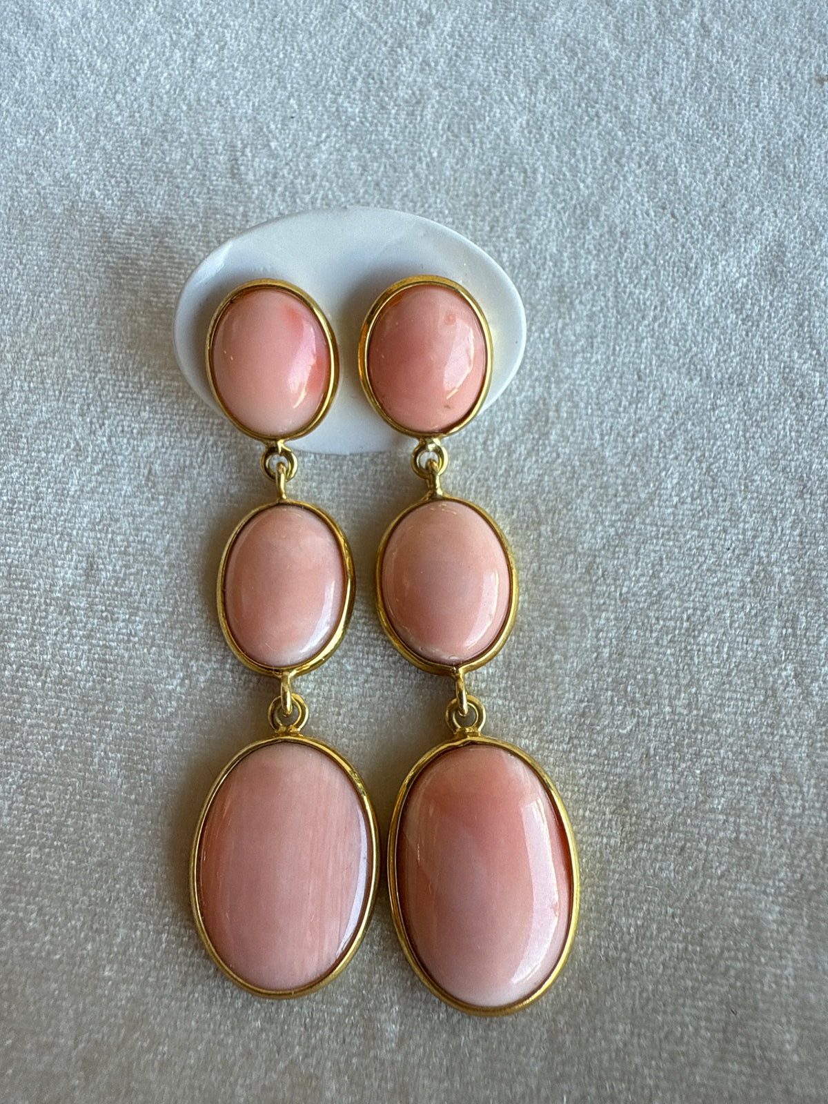 Coral Trio Earrings