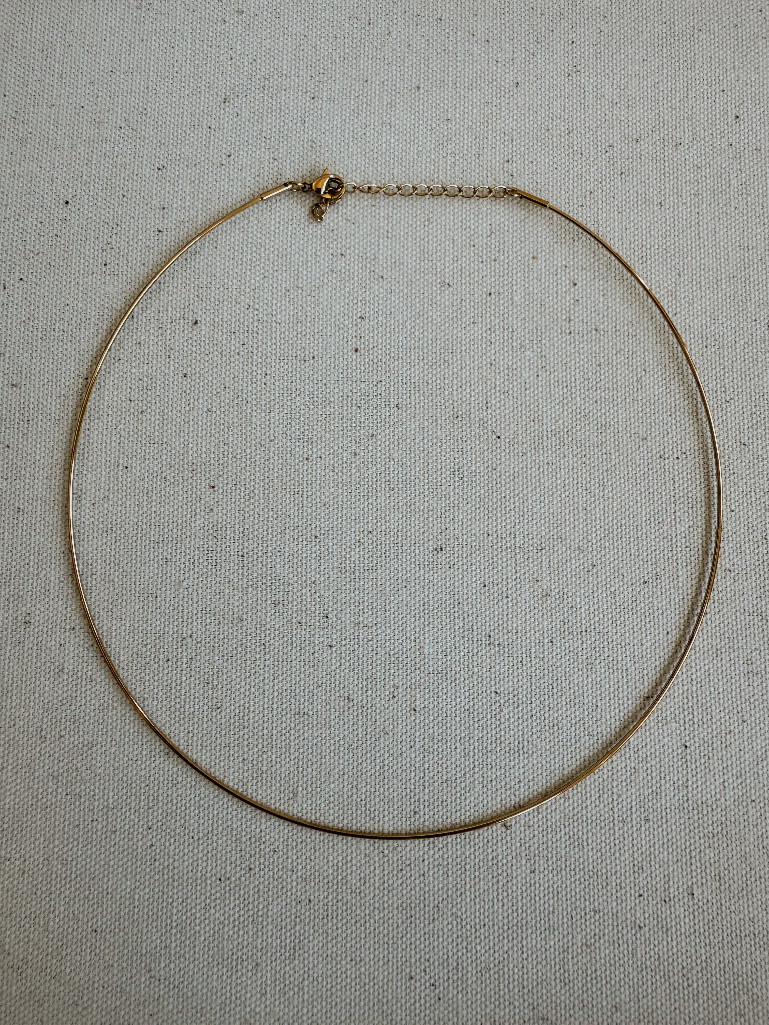 The Crawford Hoop Necklace | 90s-Inspired Gold Collar with Detachable Gemstone Pendant – Wild Alabaster