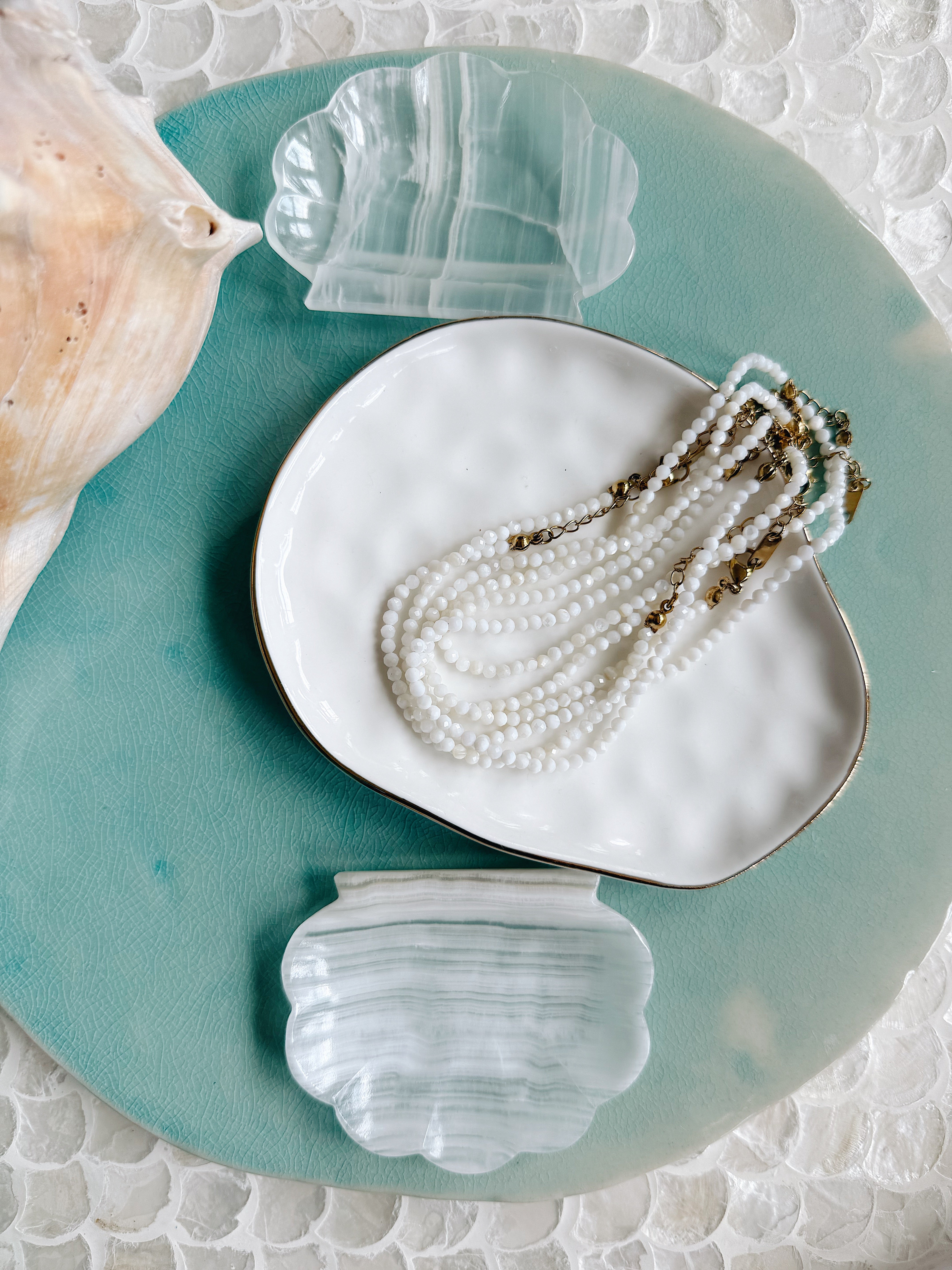 The Chapman Anklet – Faceted Crystal Anklet