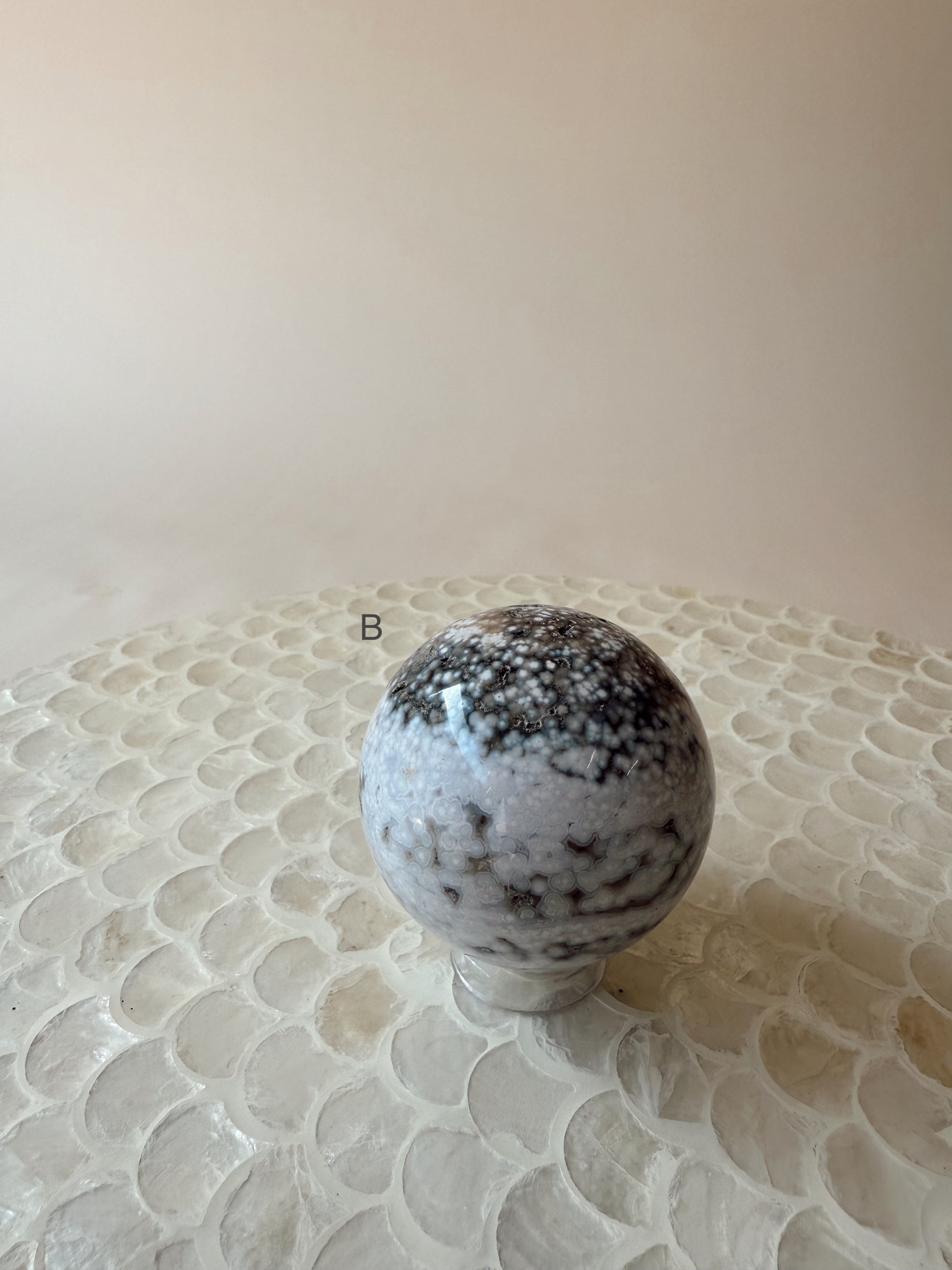 Ocean Jasper Sphere with Stand