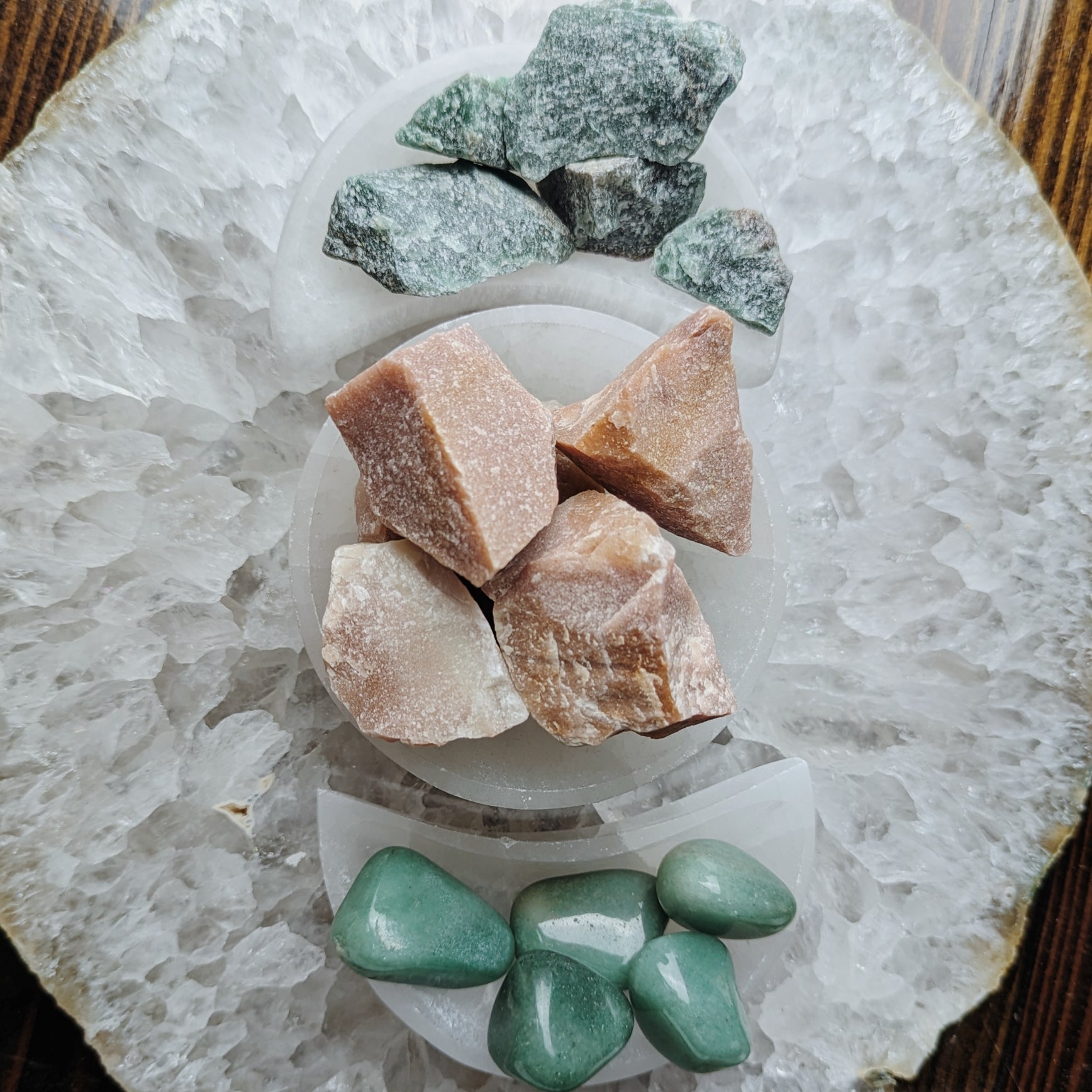 Intuitively Chosen Aventurine Tumble (Polished or Raw) 1 lb. Bag Wild Alabaster