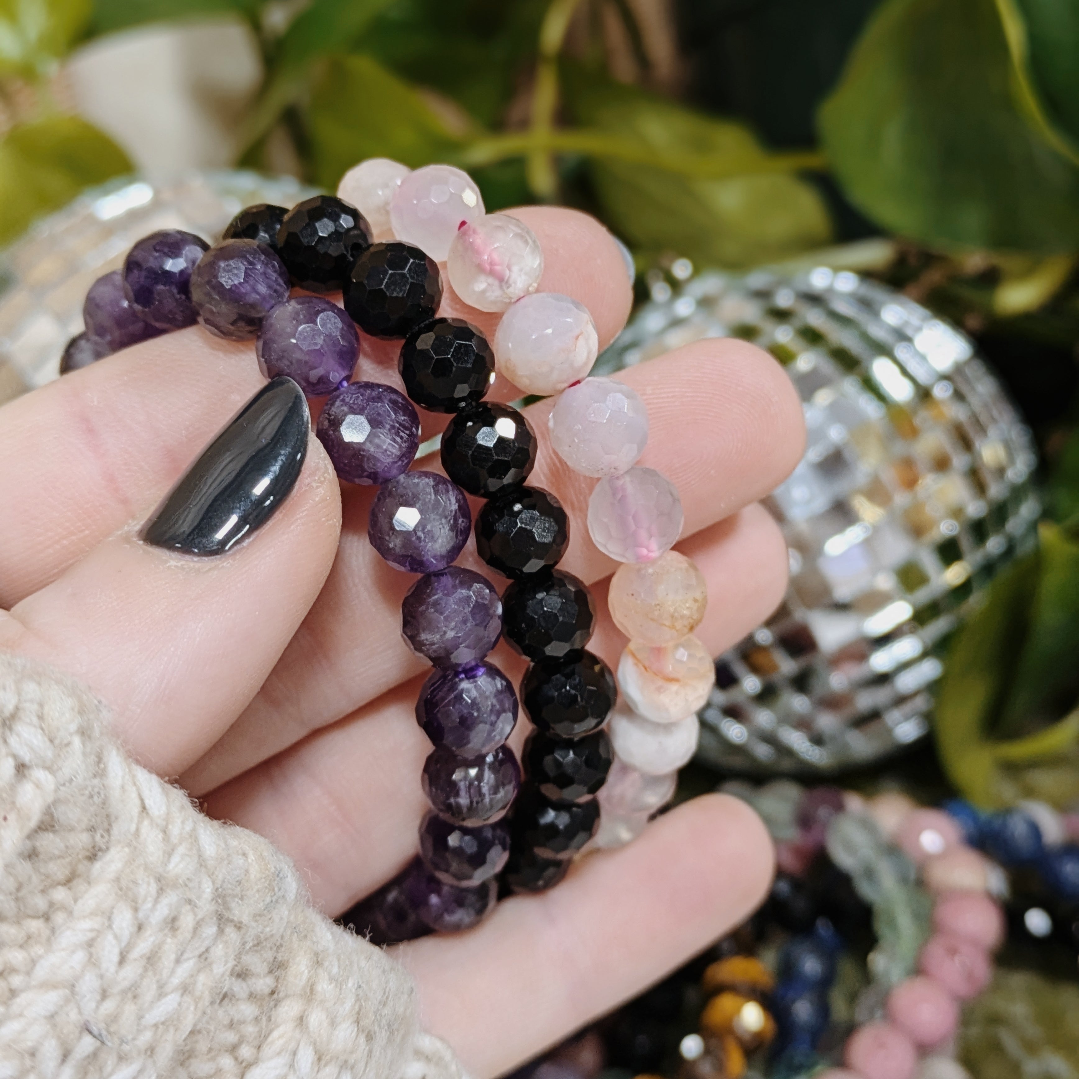 Faceted Bracelets Wild Alabaster