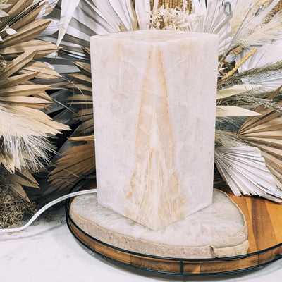 White Onyx Lamp Wild Alabaster