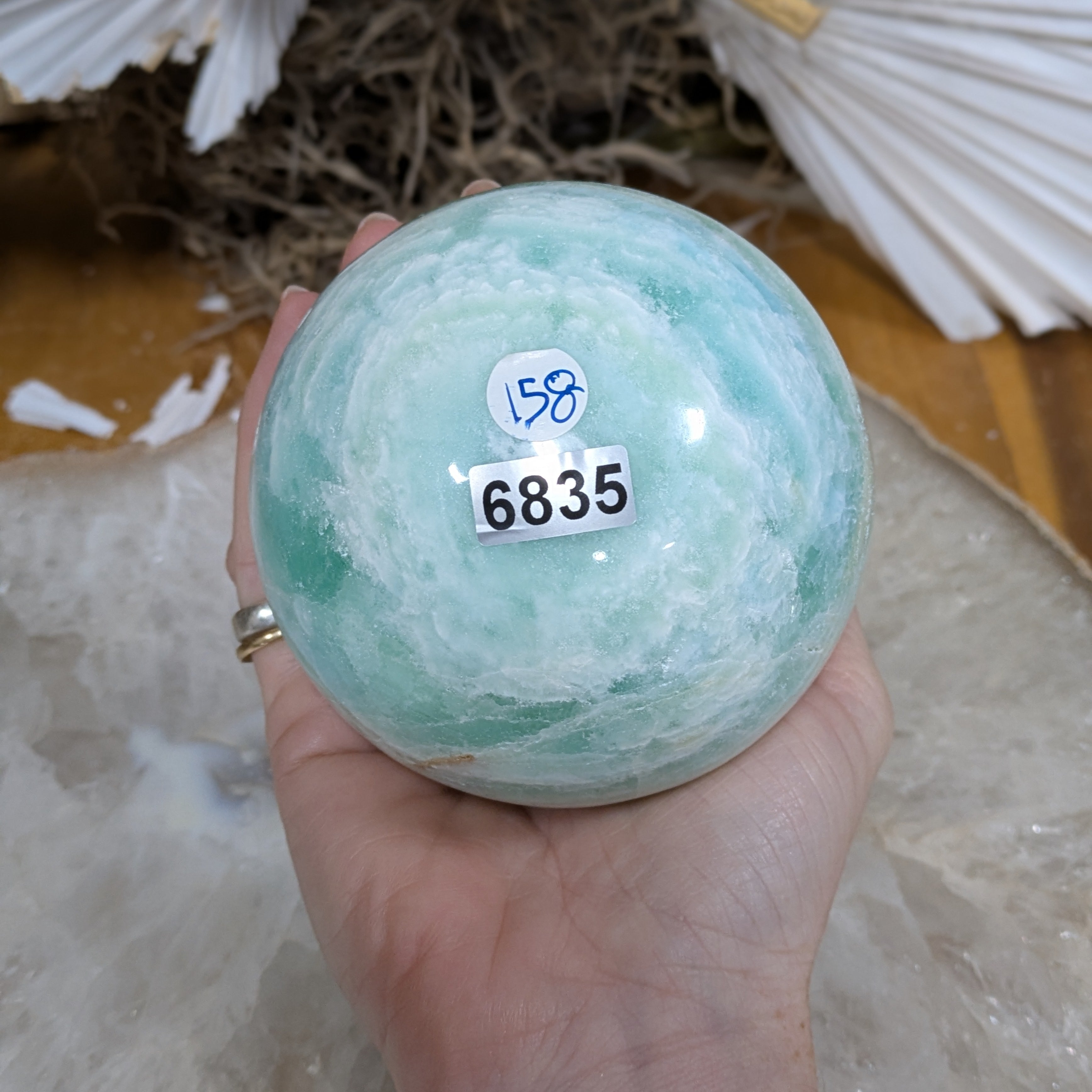 Caribbean Calcite Sphere Wild Alabaster