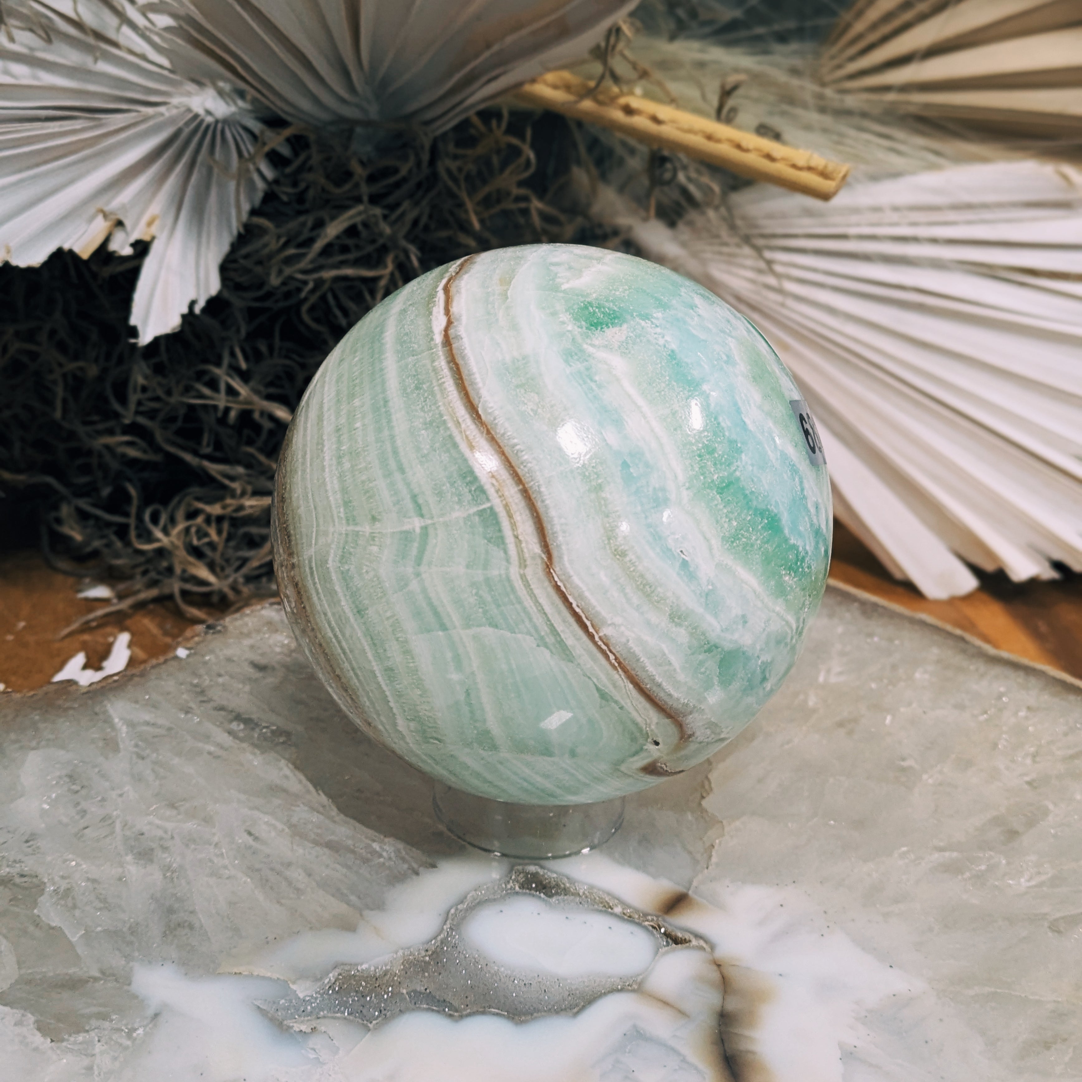 Caribbean Calcite Sphere Wild Alabaster
