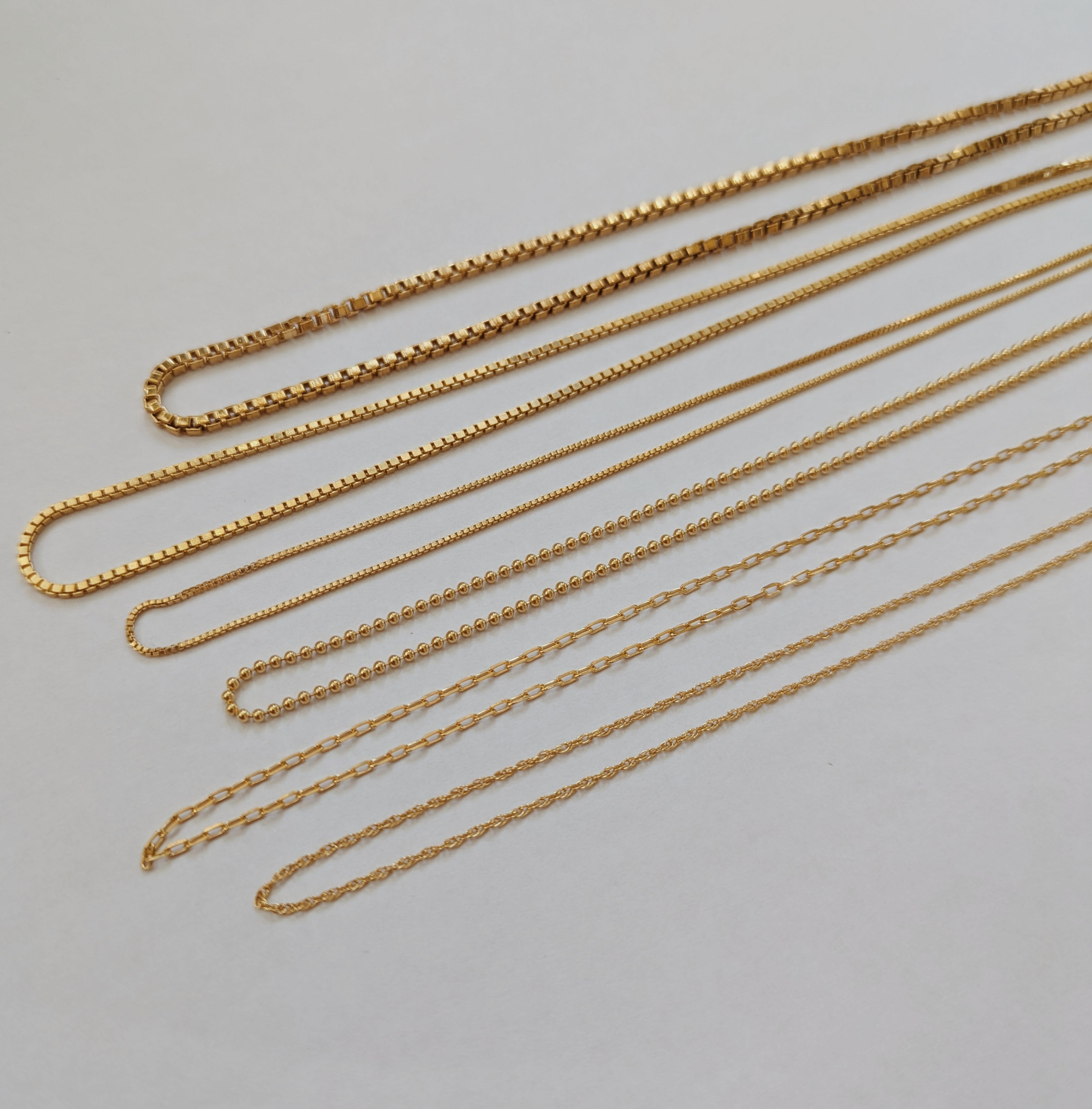 Gold Plated + Sterling Silver Necklace Chains Wild Alabaster