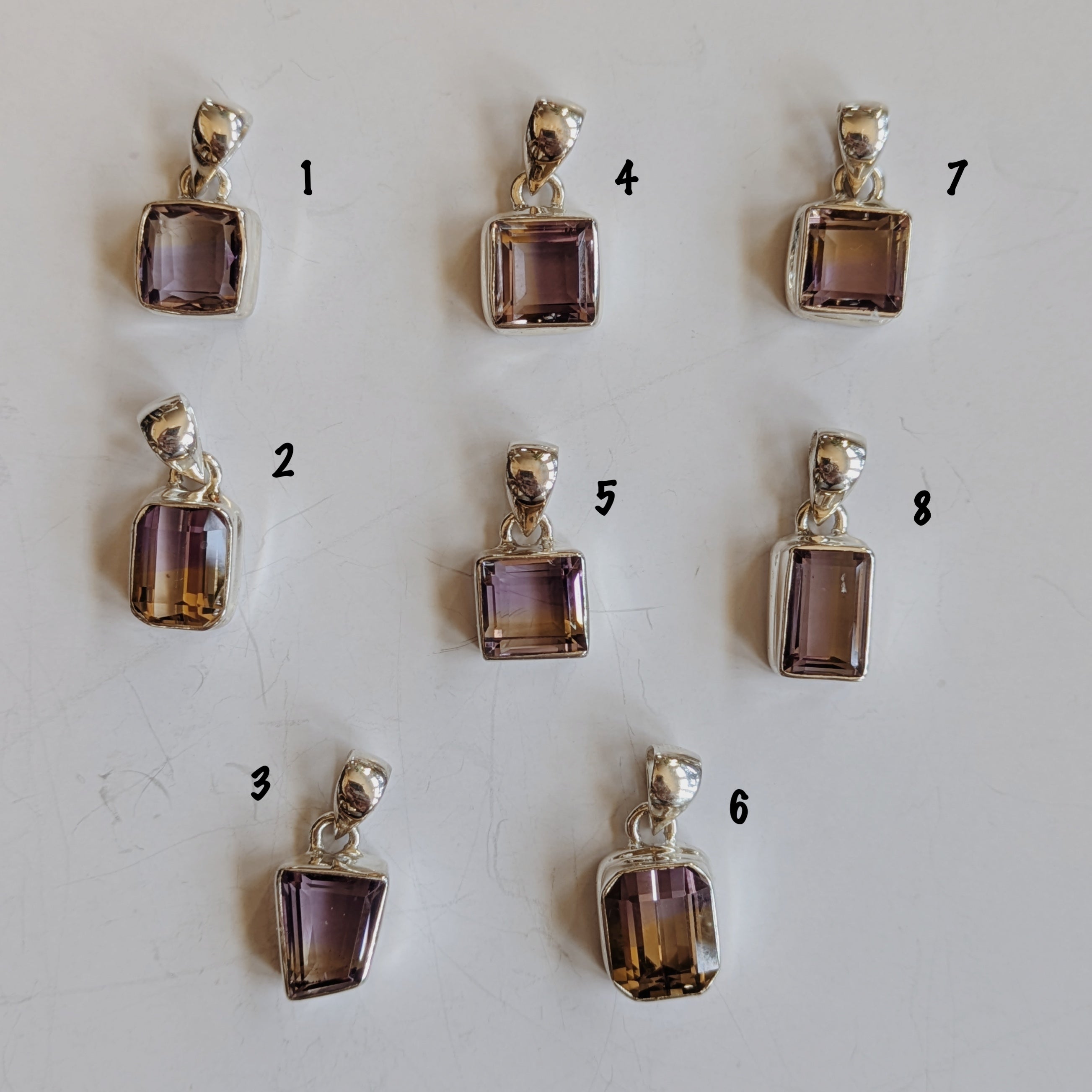 Faceted Ametrine Pendants | Silver Wild Alabaster
