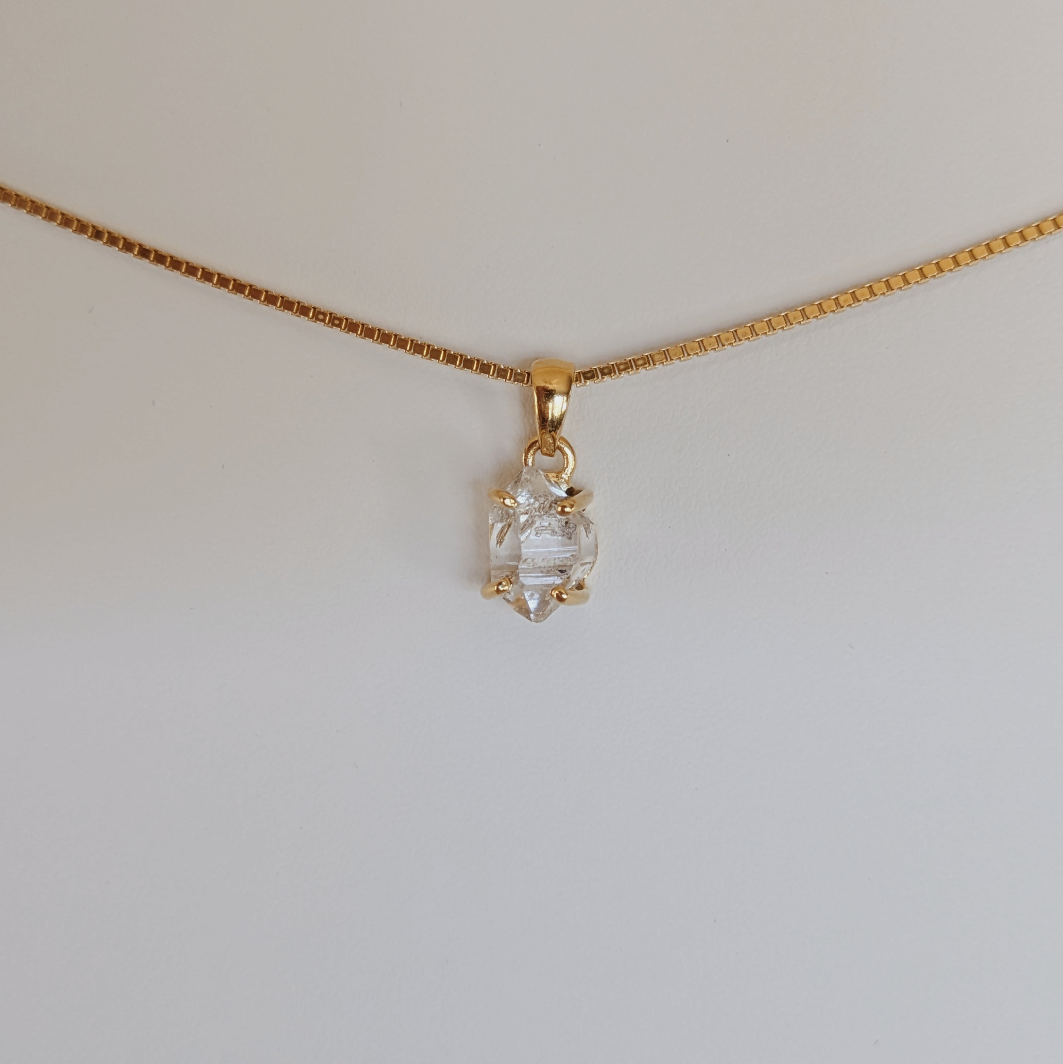 Herkimer  Diamond Pendants | Gold Wild Alabaster