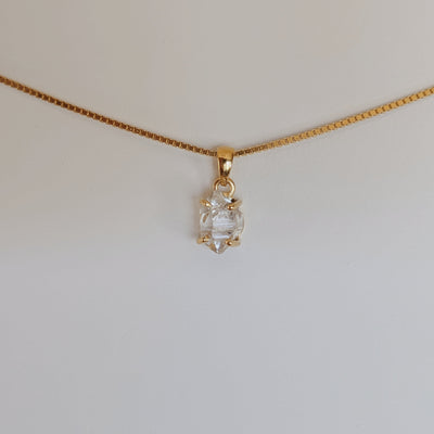 Herkimer  Diamond Pendants | Gold Wild Alabaster