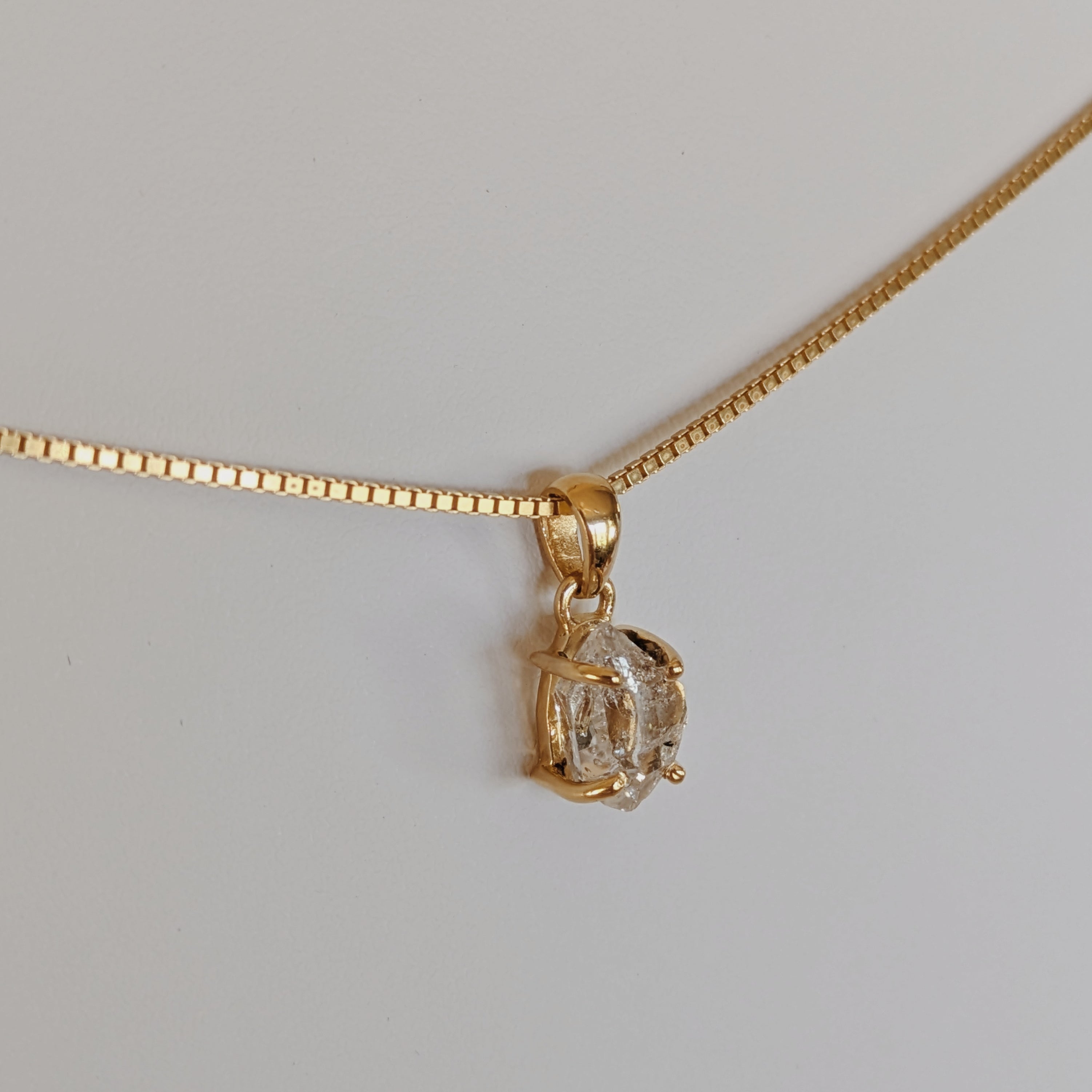 Herkimer  Diamond Pendants | Gold Wild Alabaster