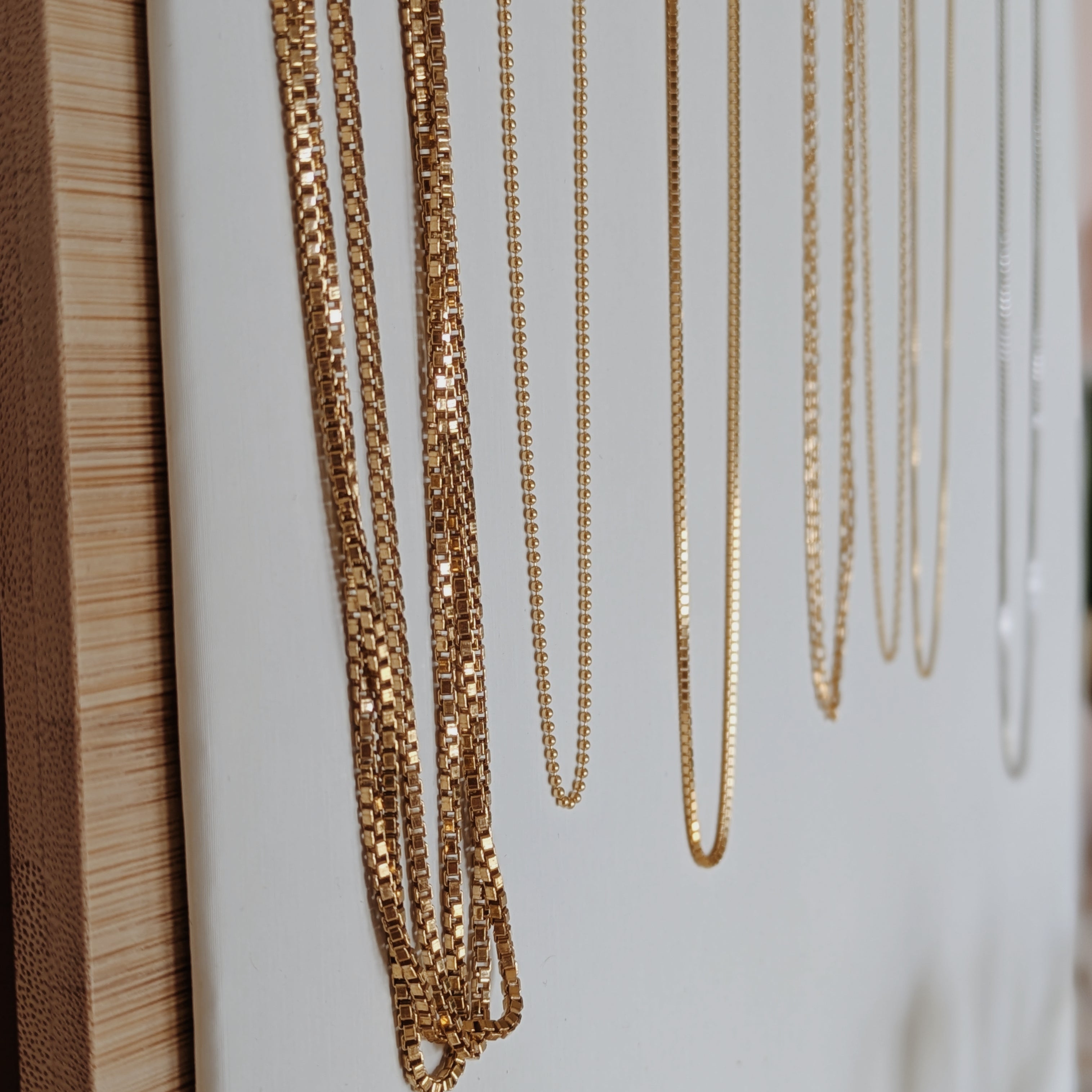 Gold Plated + Sterling Silver Necklace Chains Wild Alabaster