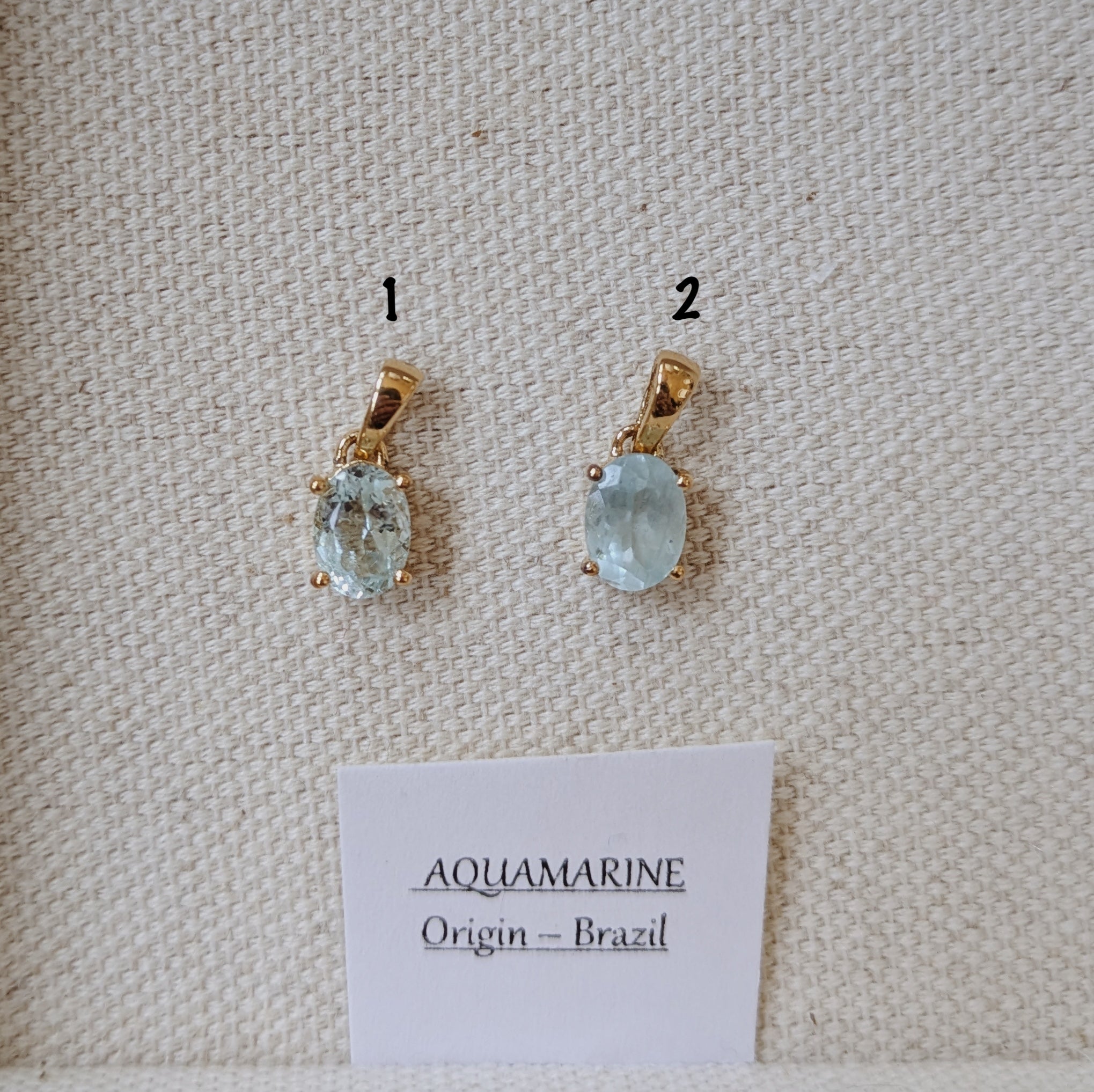 Dainty Faceted Gemstone Pendants | Gold