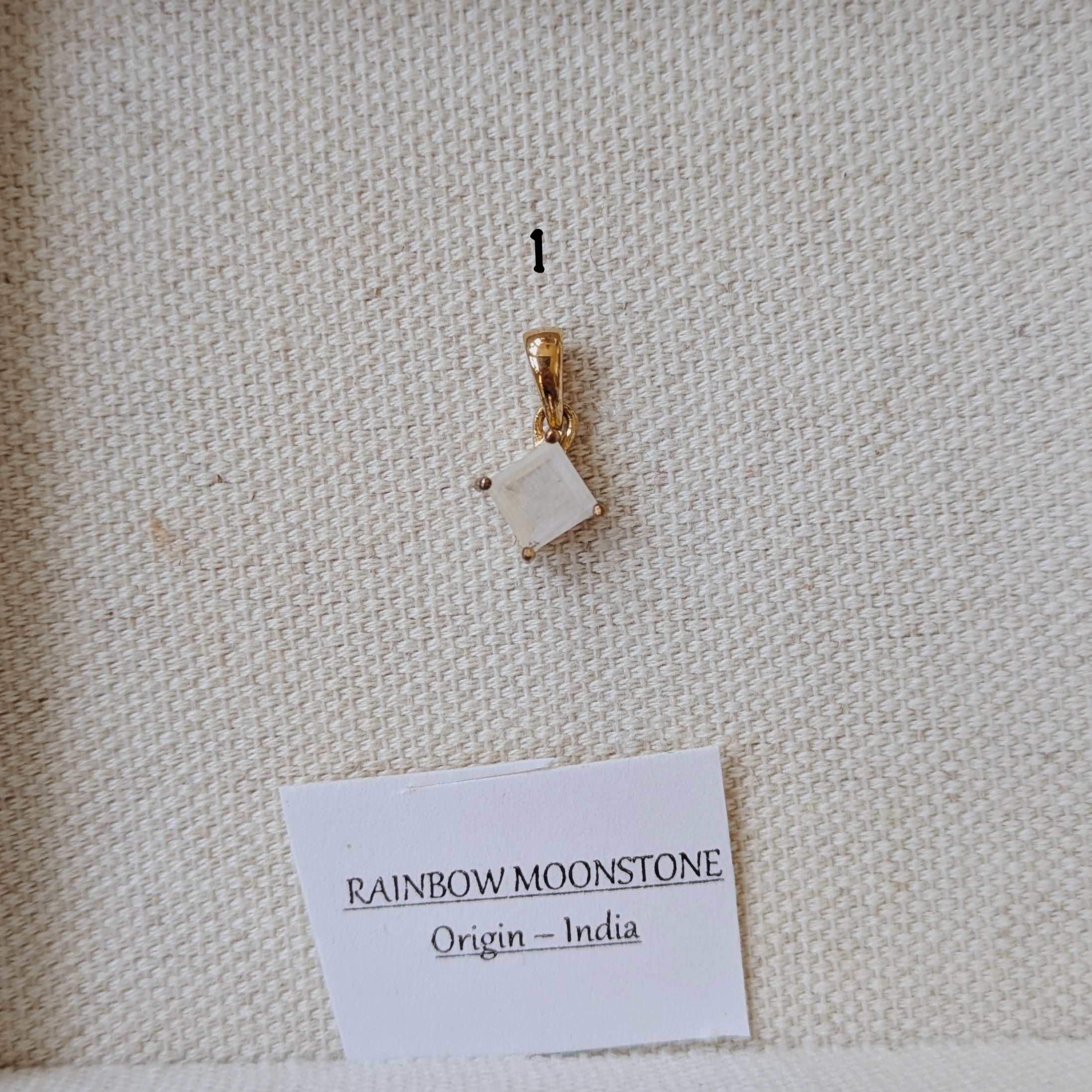 Dainty Faceted Gemstone Pendants | Gold