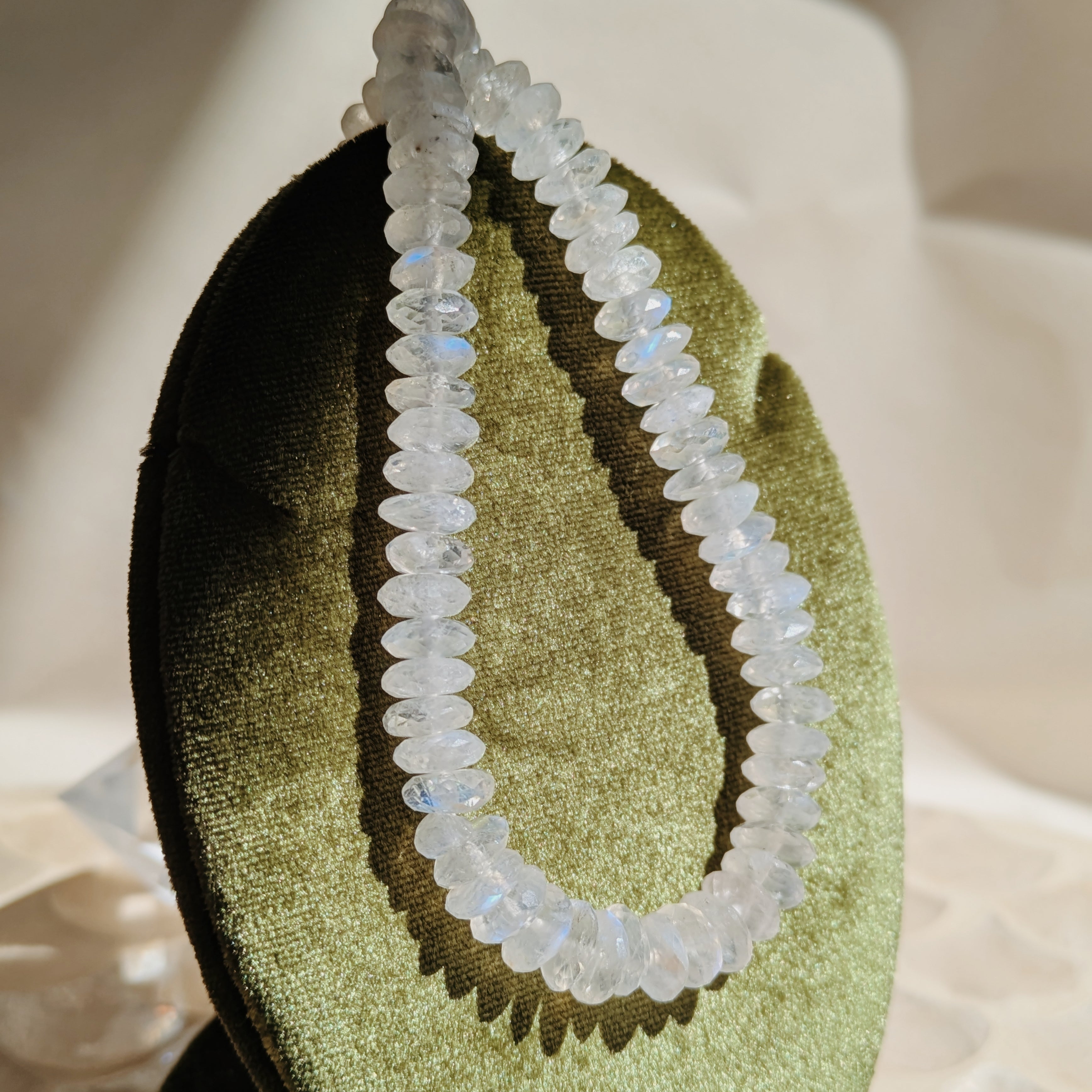 Faceted Beaded Gemstone Necklace