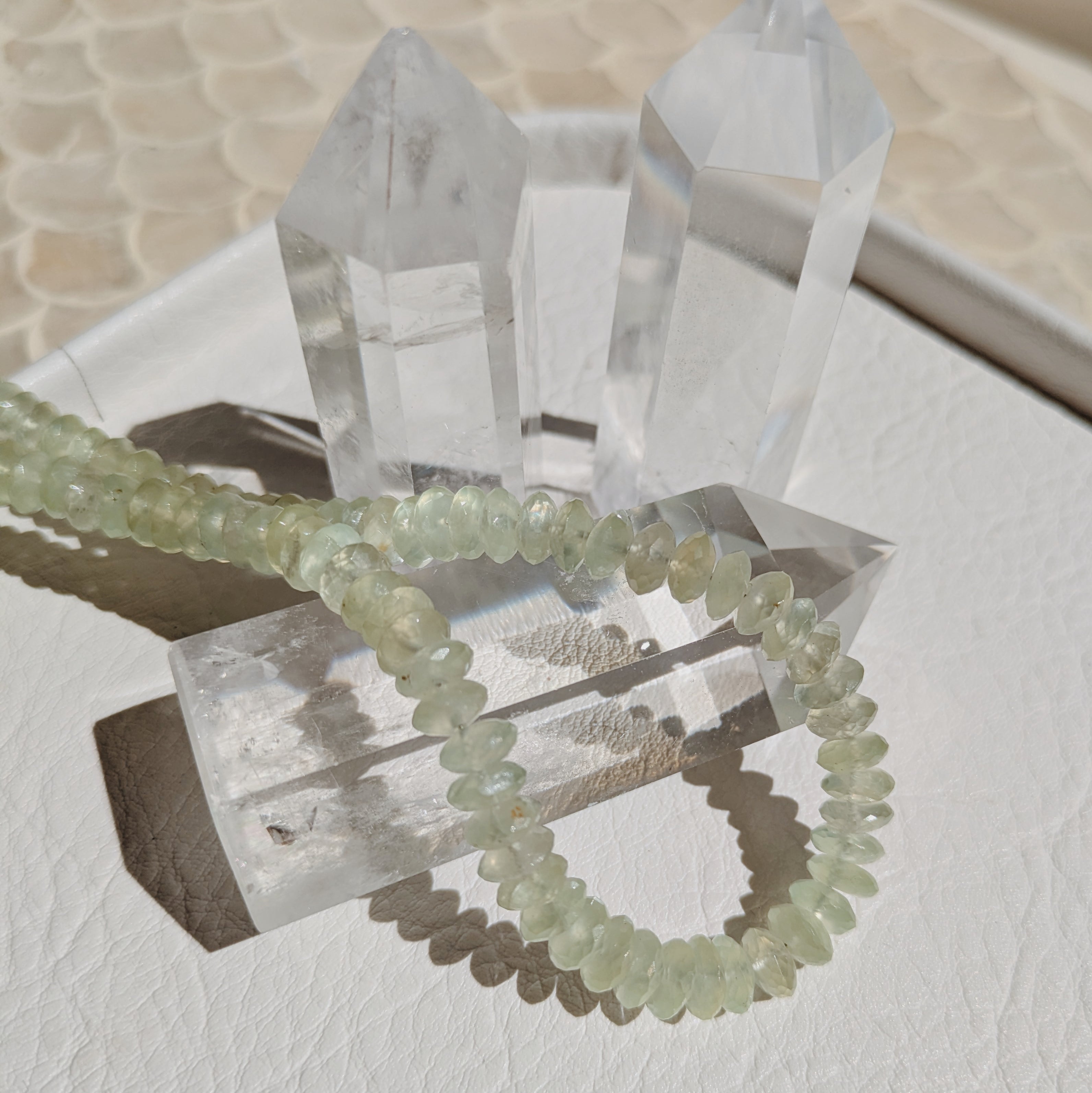 Faceted Beaded Gemstone Necklace