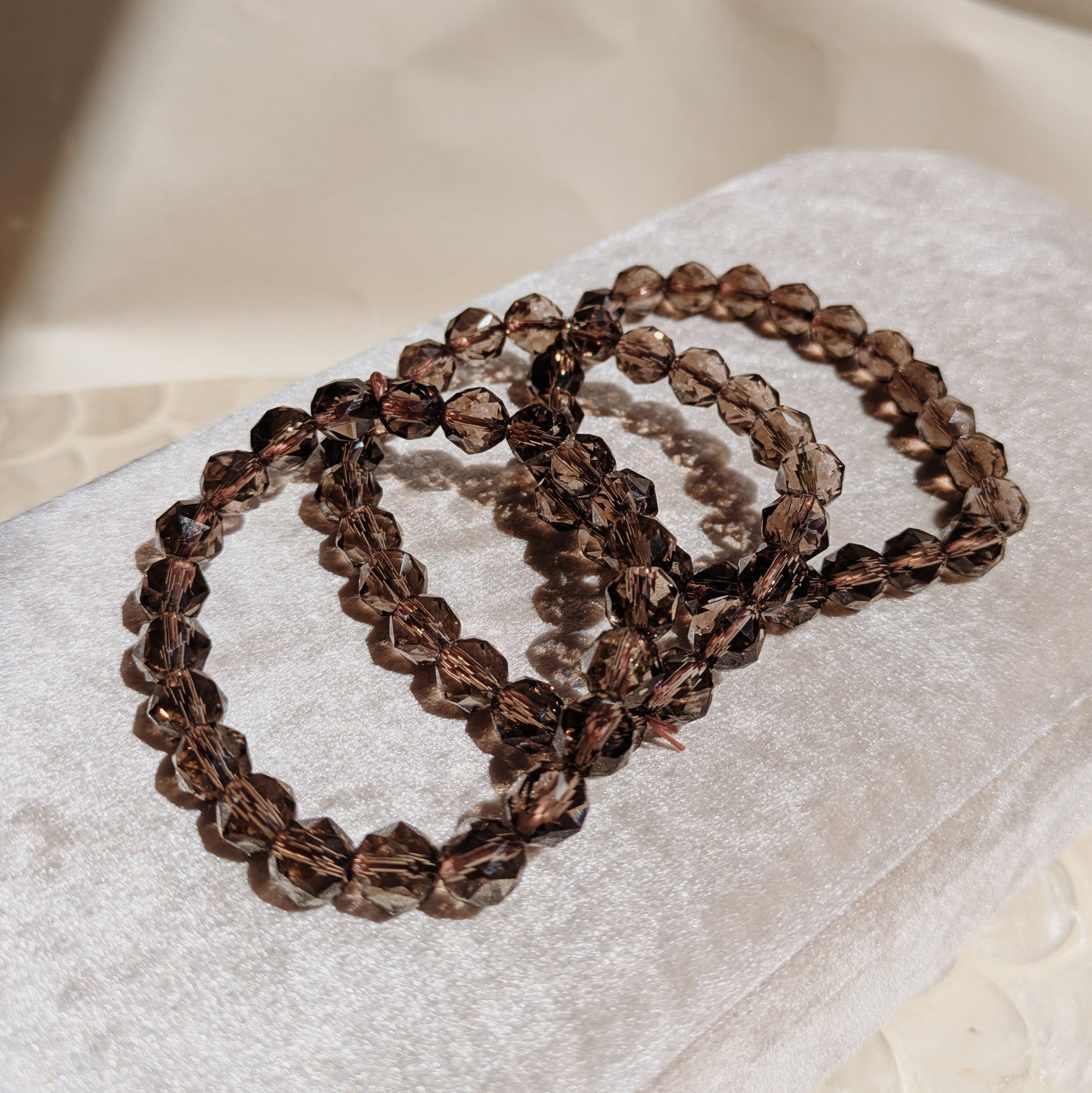 Smokey Quartz Faceted Bracelet