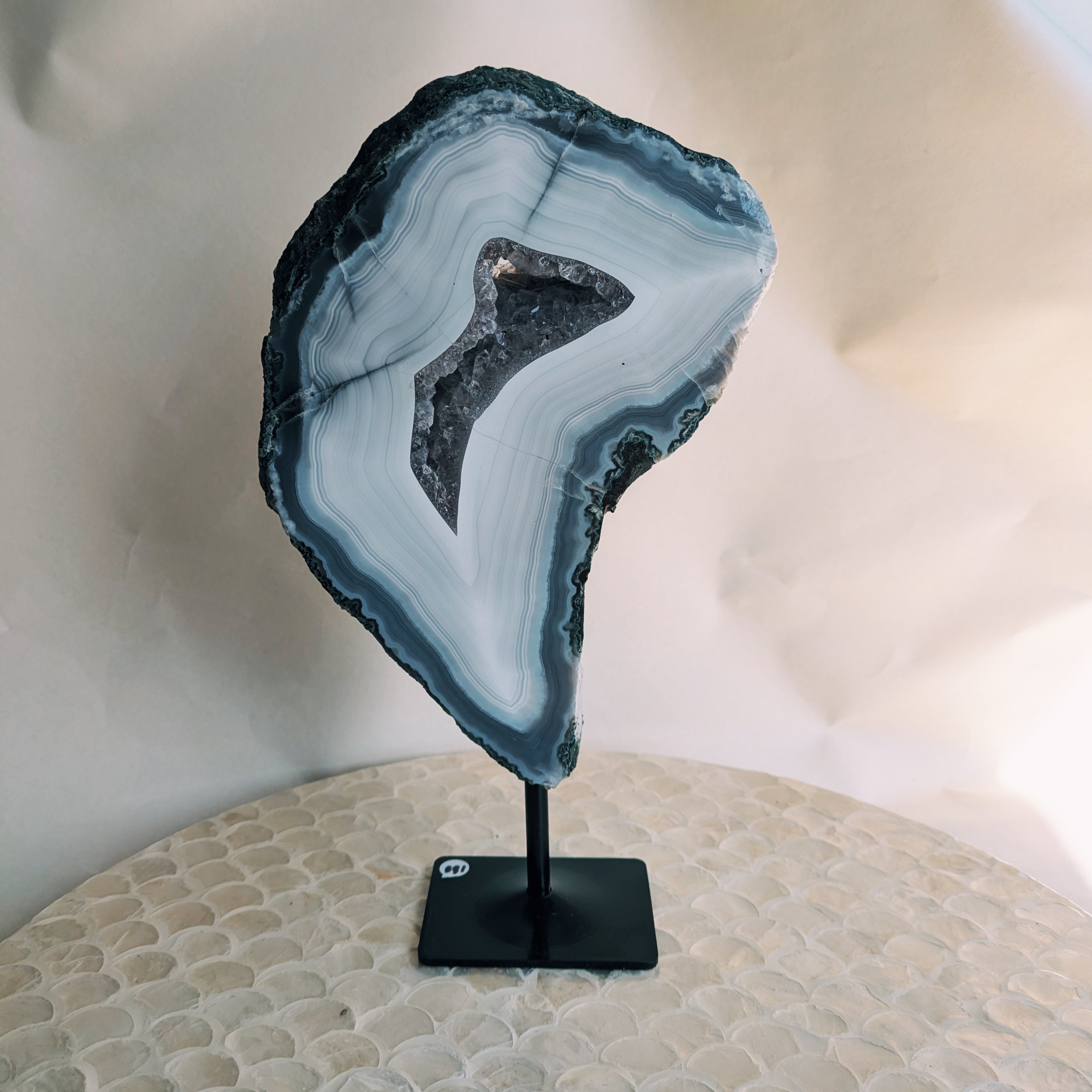 Agate Slab on a Stand