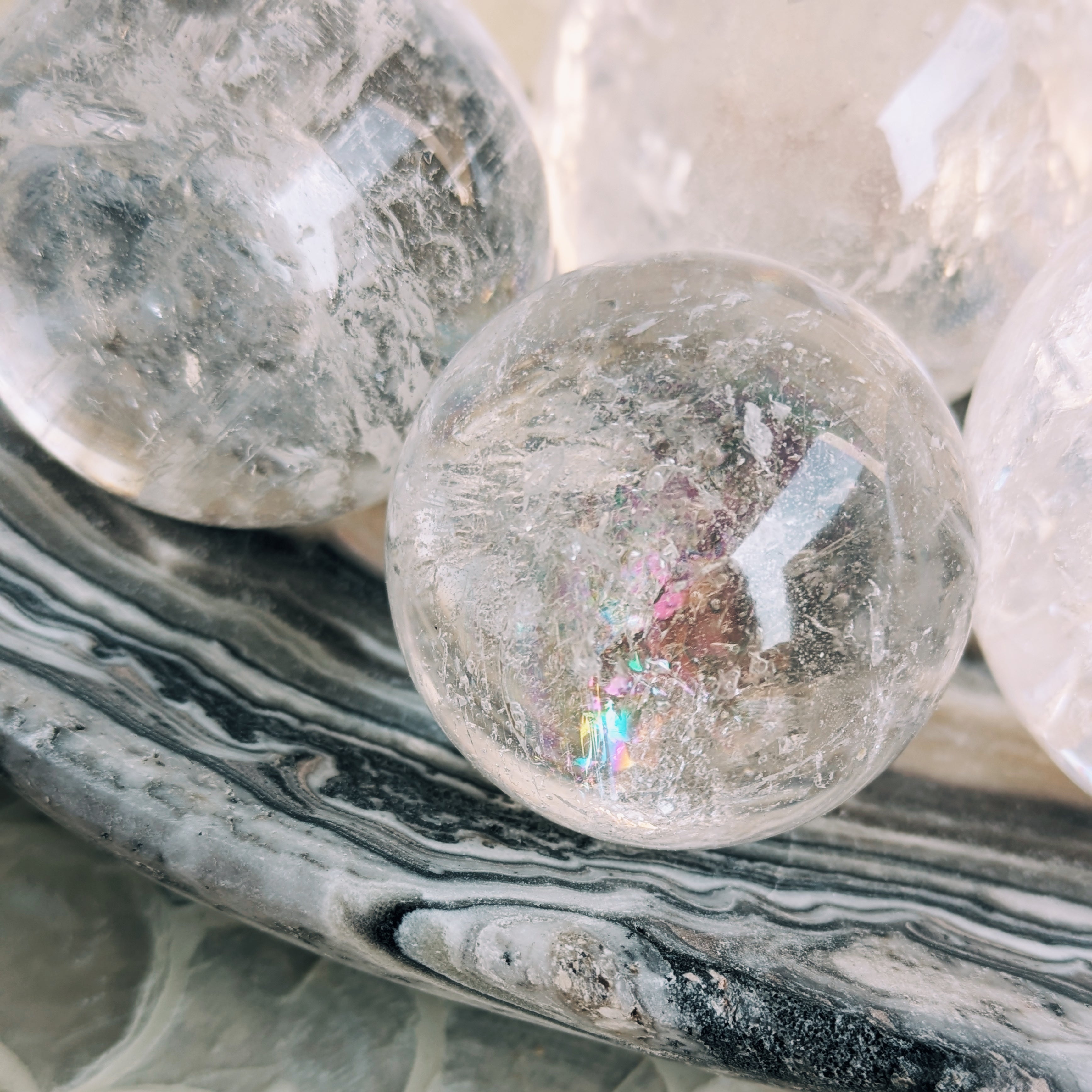 Clear Quartz Spheres