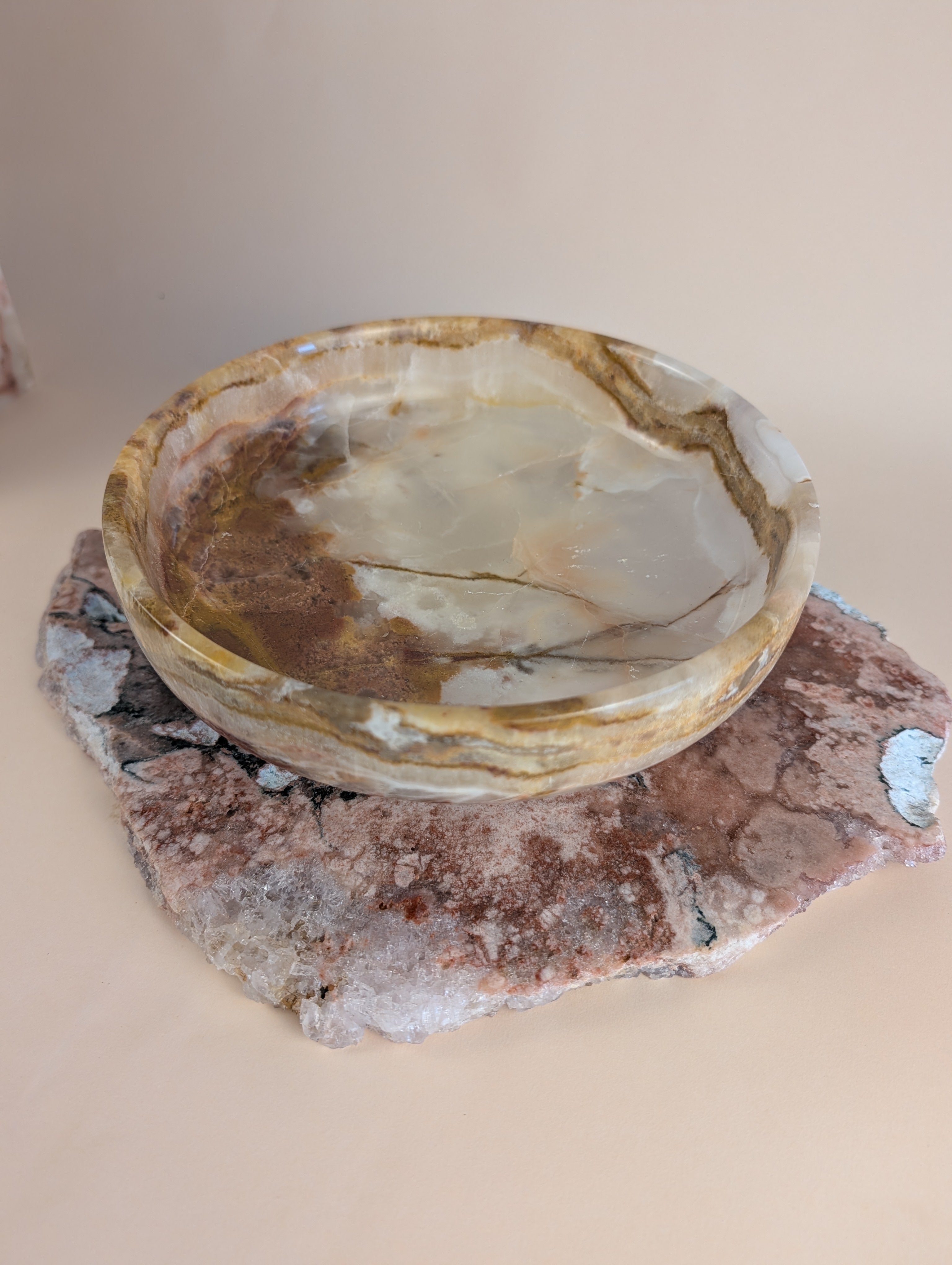 Green Onyx Pedastal Bowl