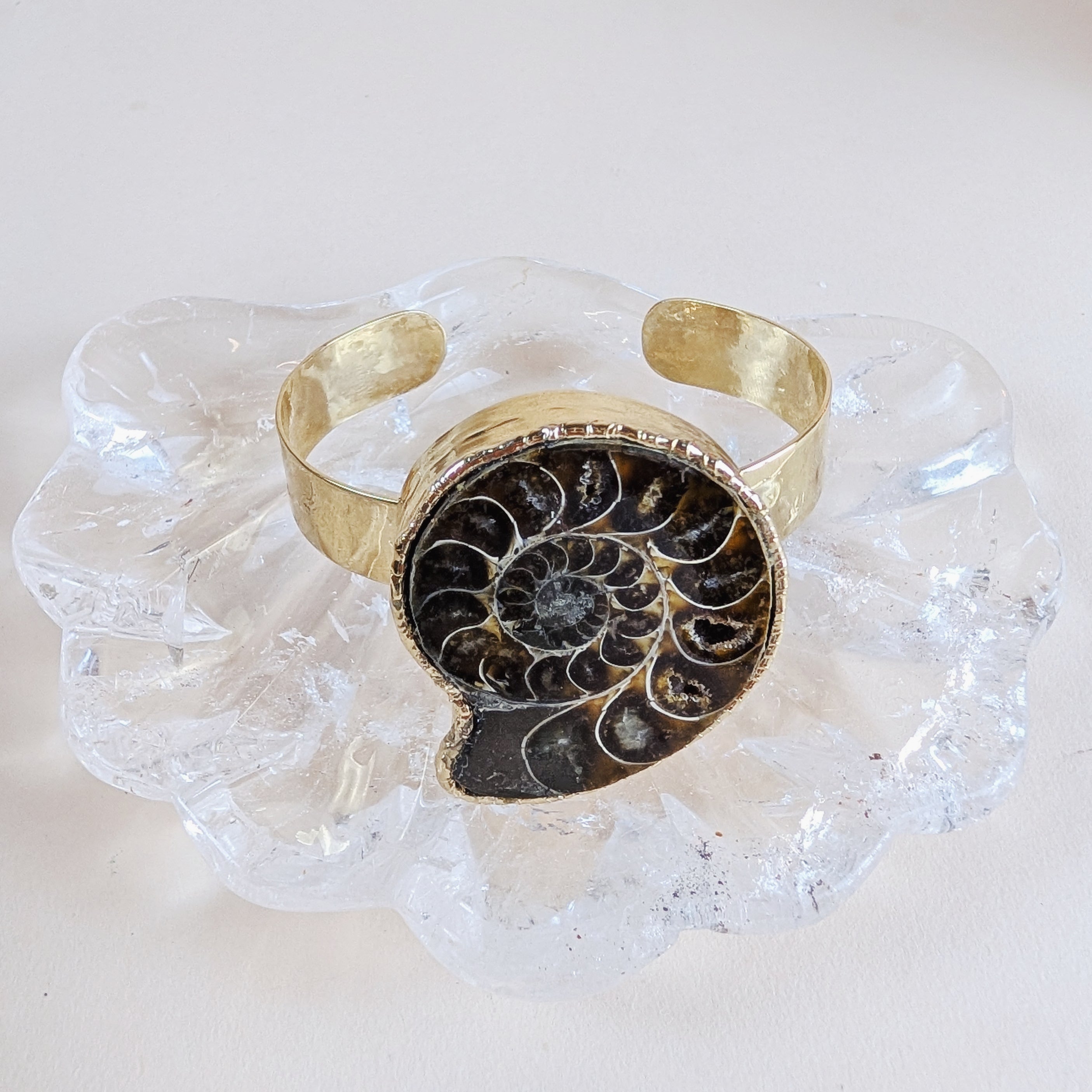 Ammonite Cuff Bracelet