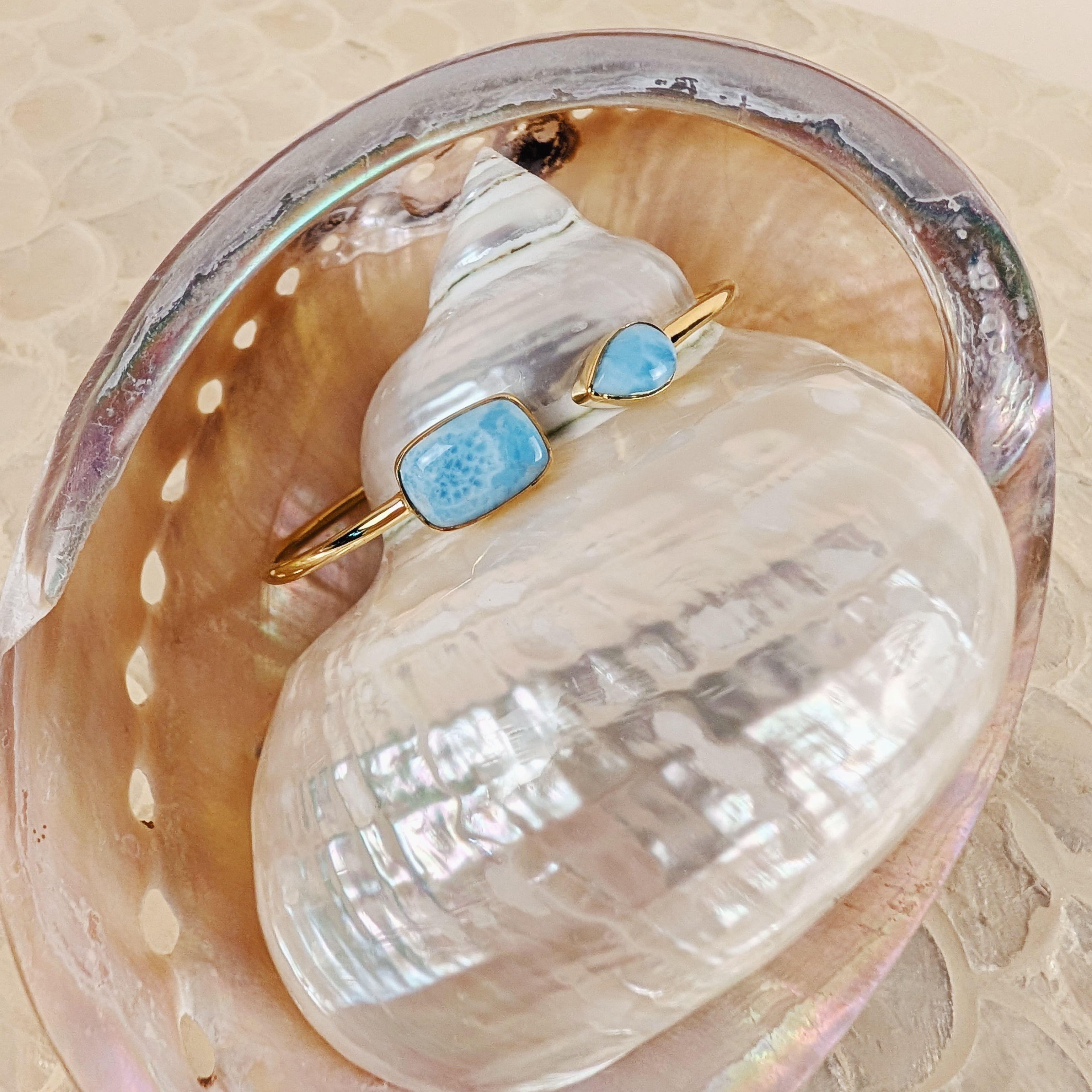 The Marina Cuff | Larimar + Dahlia Mohave Turquoise
