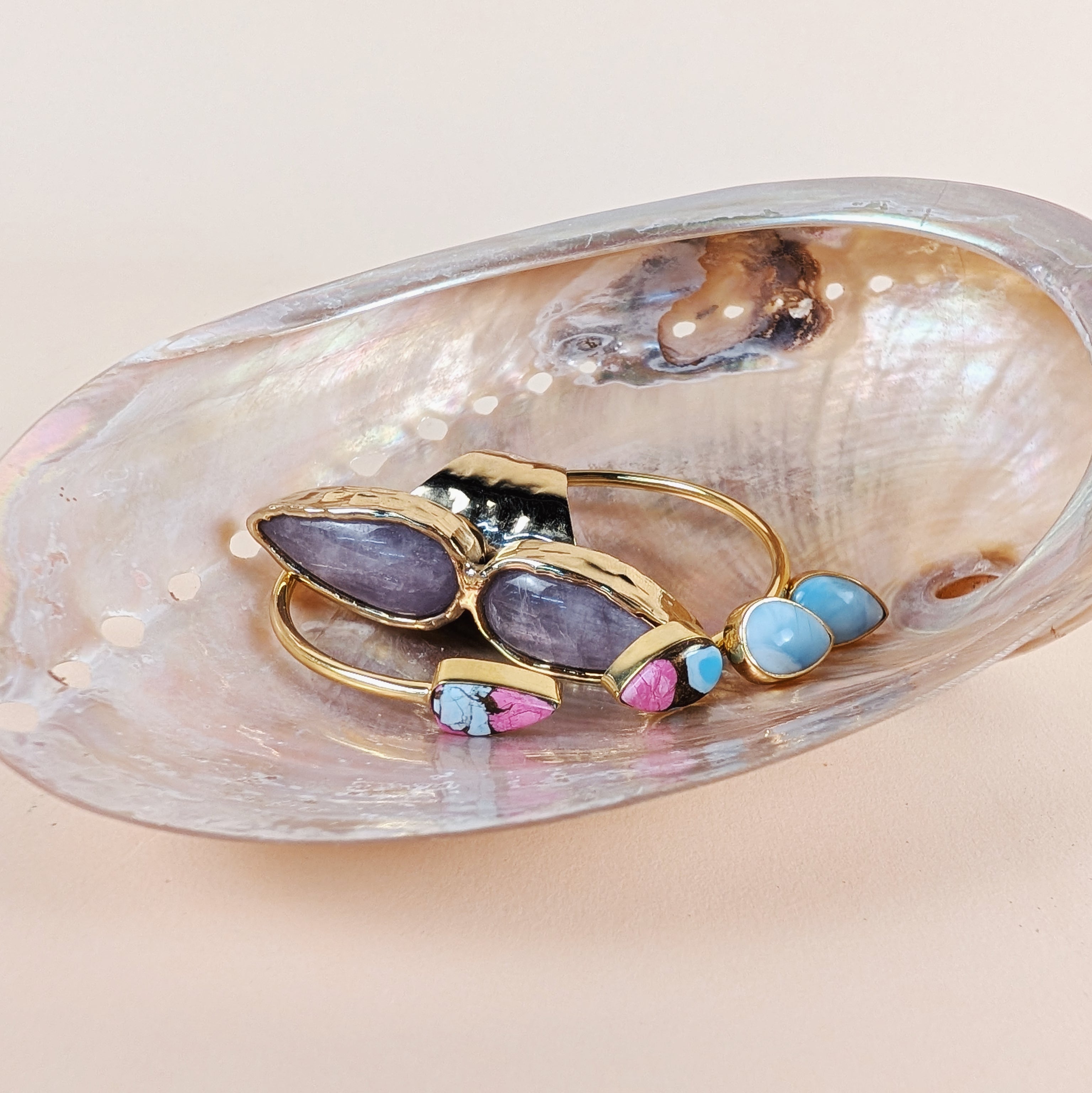 The Marina Cuff | Larimar + Dahlia Mohave Turquoise