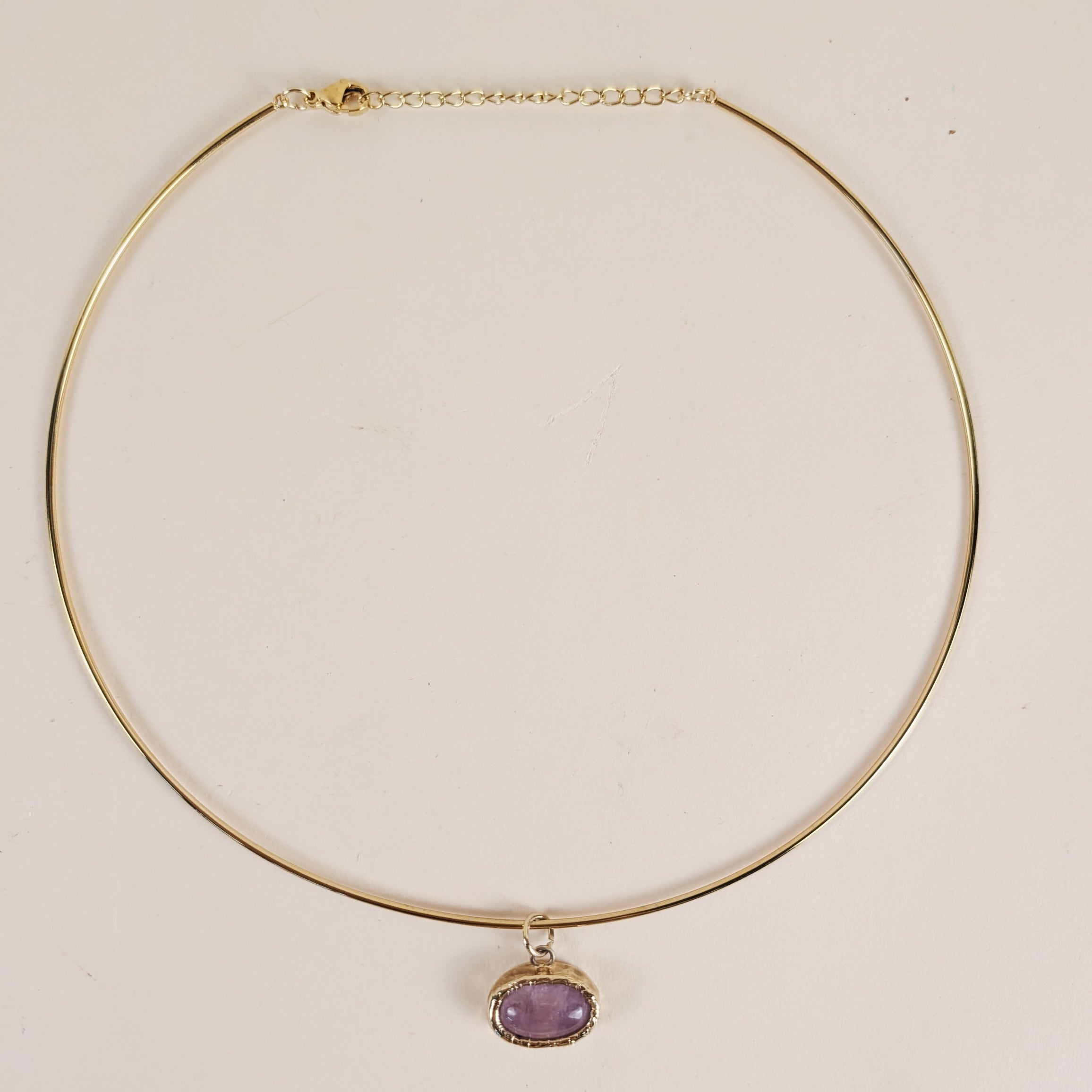 The Caspia Collar | Larimar + Kunzite + Pink Opal + Pearl