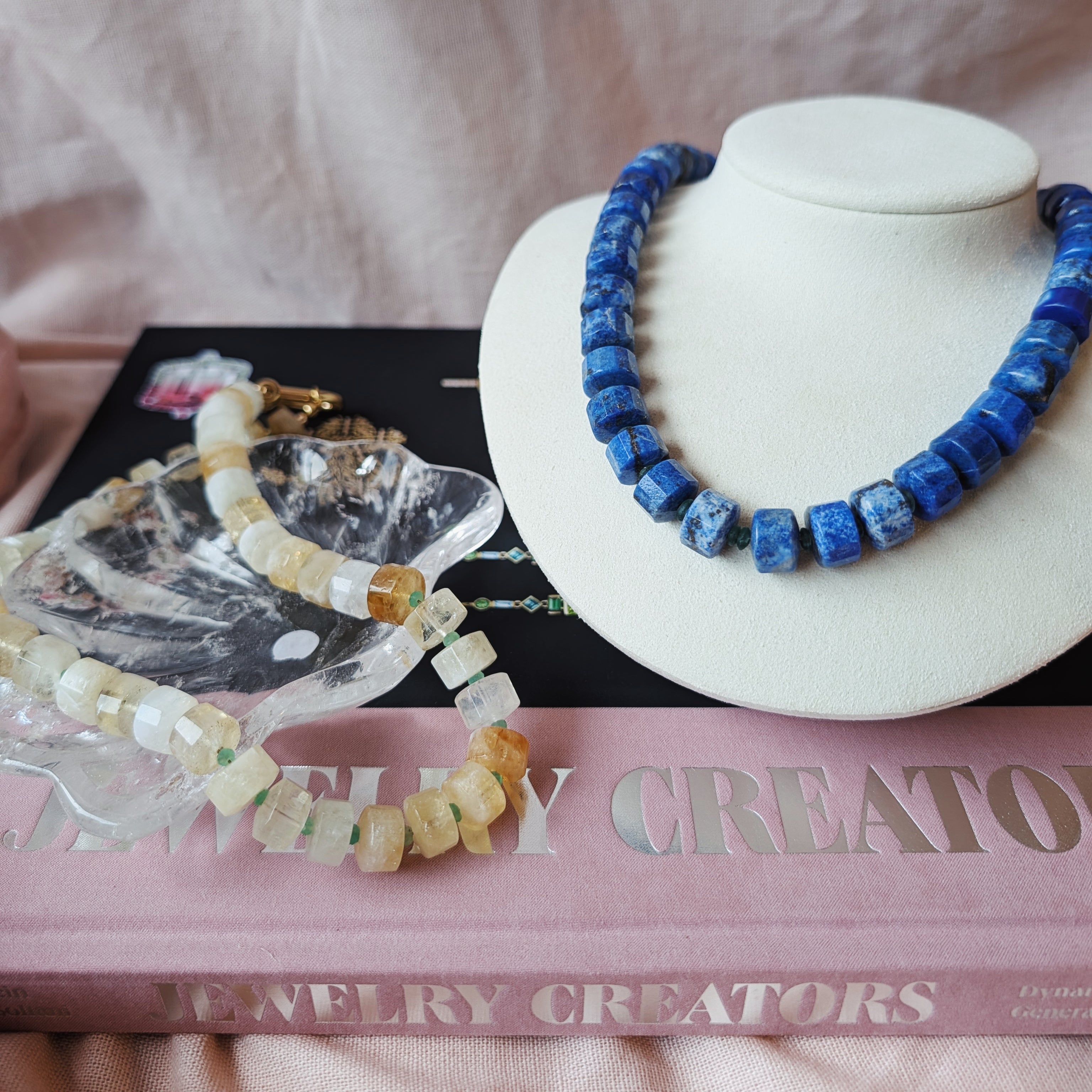 The Winslow Necklace | Lapis + Citrine