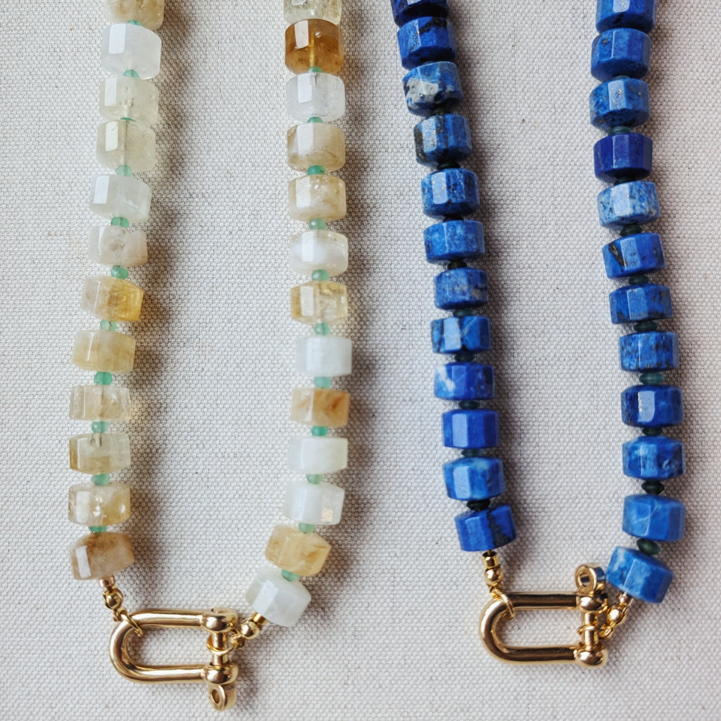 The Winslow Necklace | Lapis + Citrine