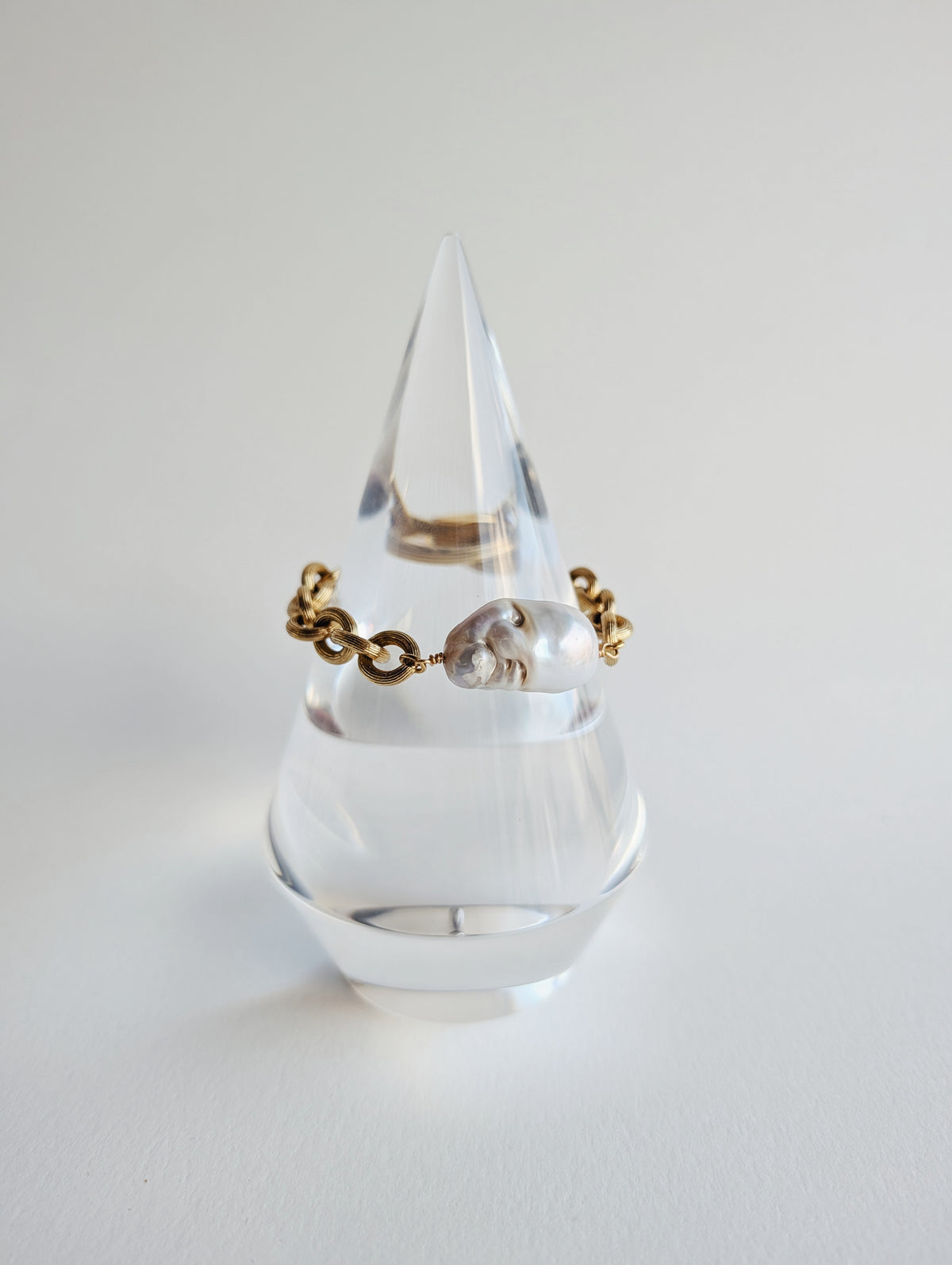 The Relic Bracelet | Clear Quartz + Pearl