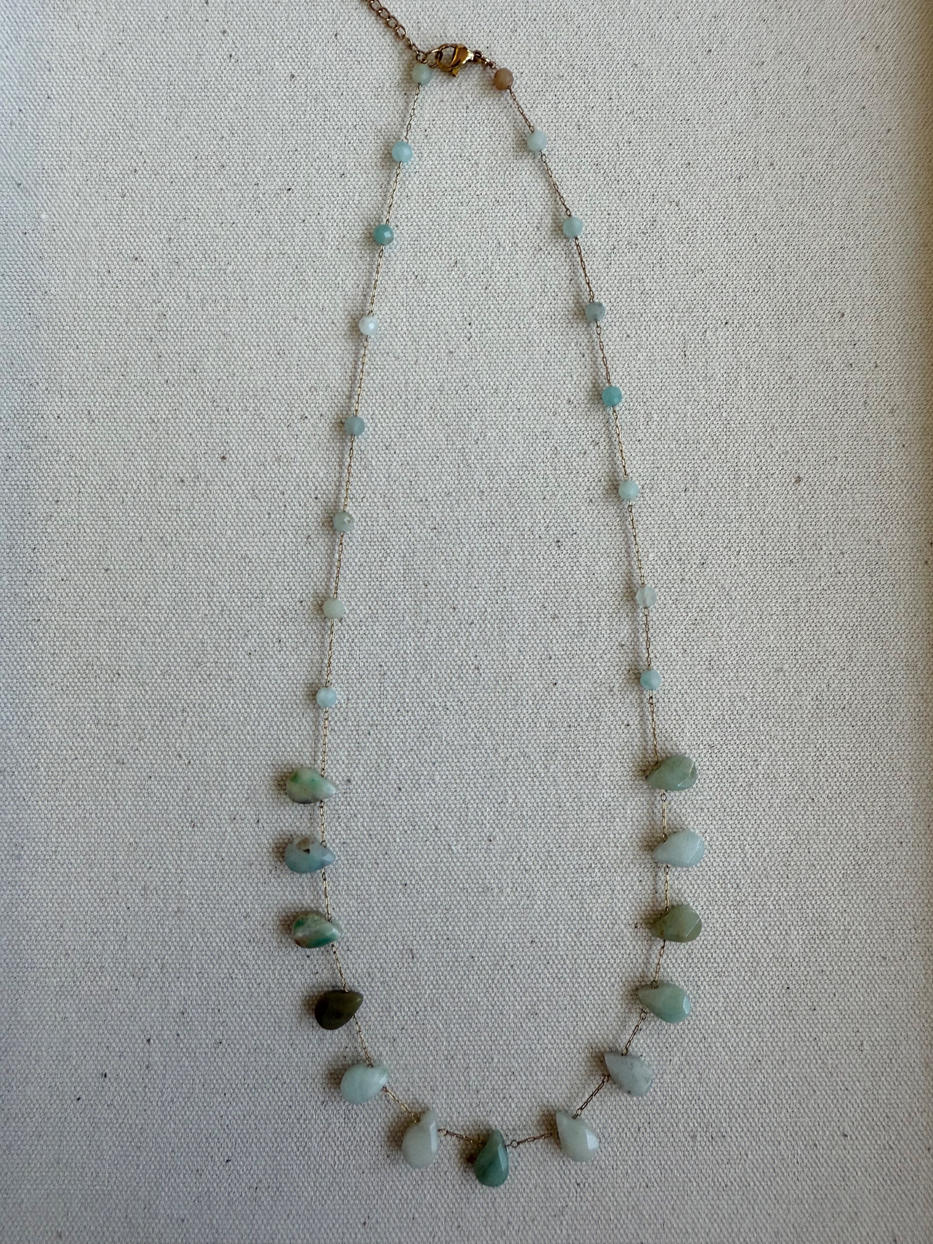 The Celeste Necklace | Amazonite Drop Necklace