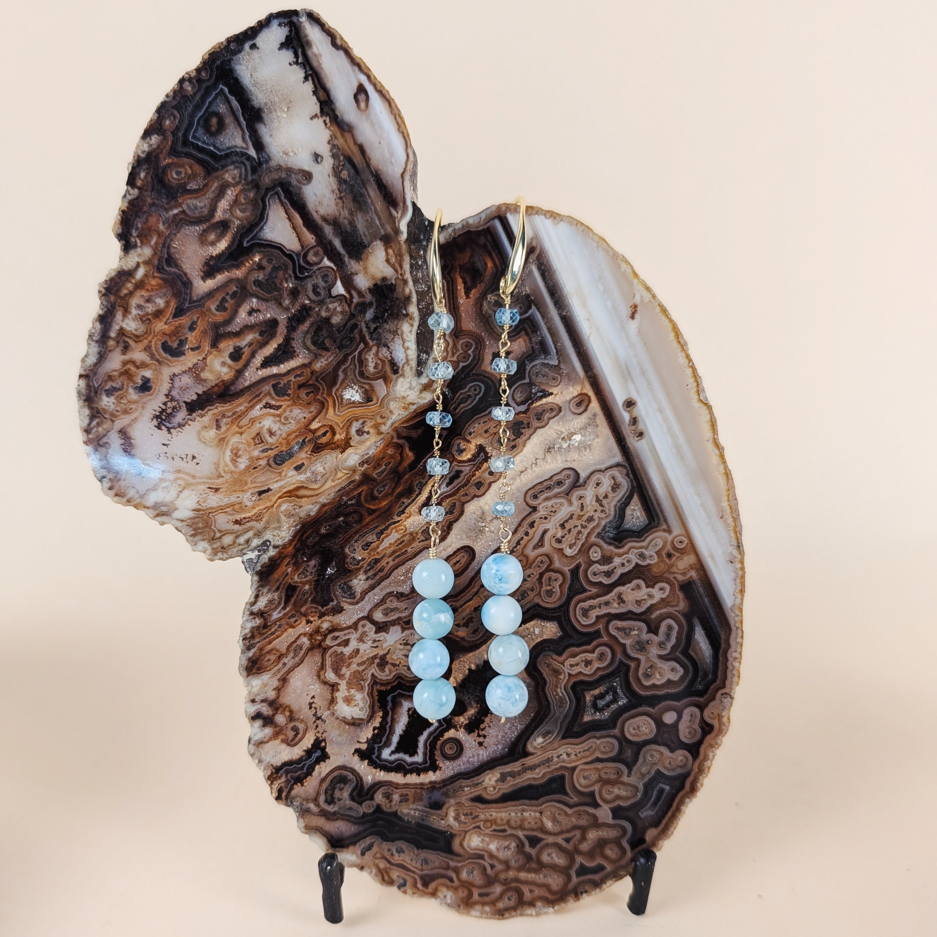 The Louisa Earrings | Gemstone + Pearl