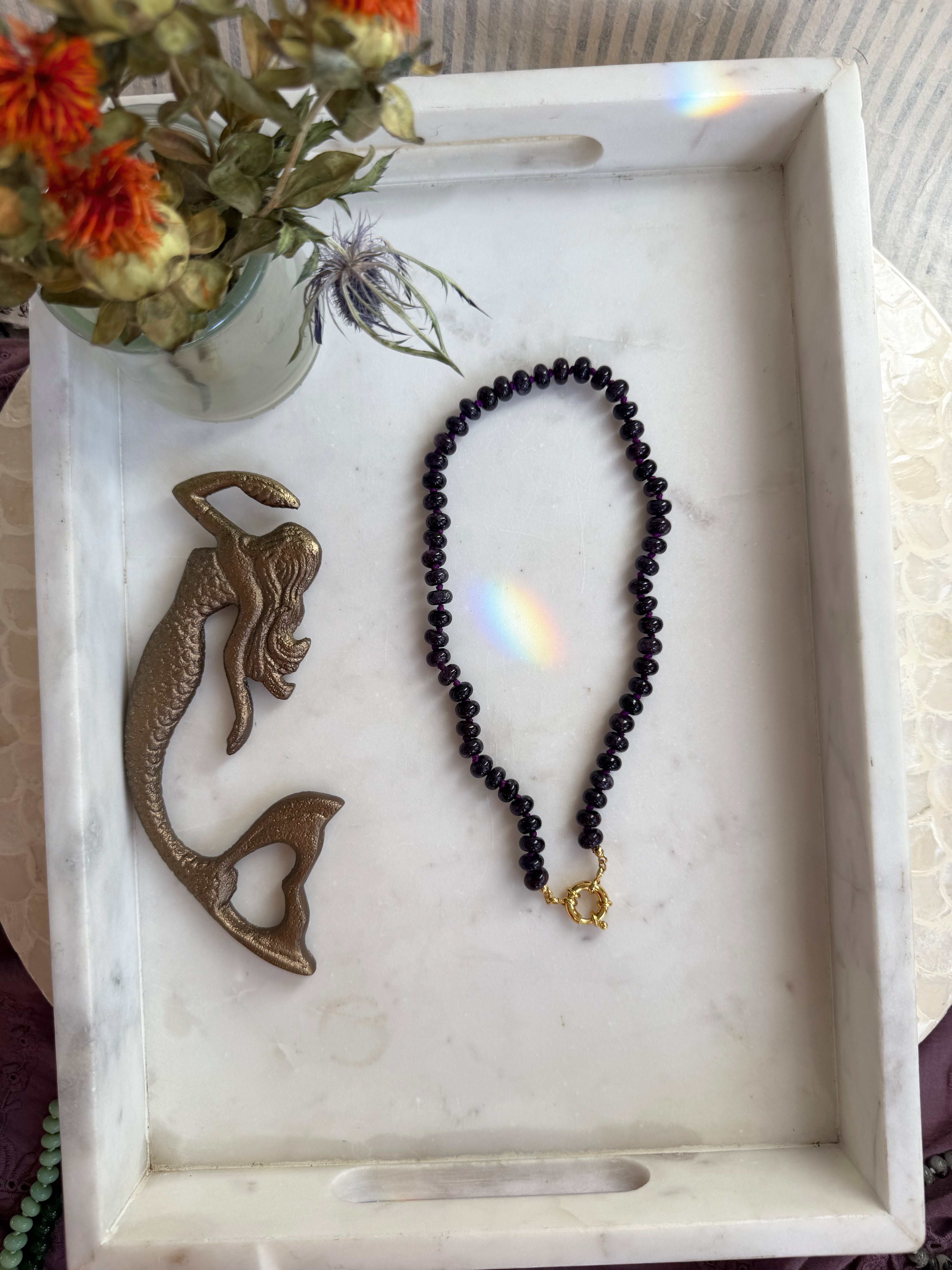 The Callahan Necklace – Hand-Knotted Silk Necklace