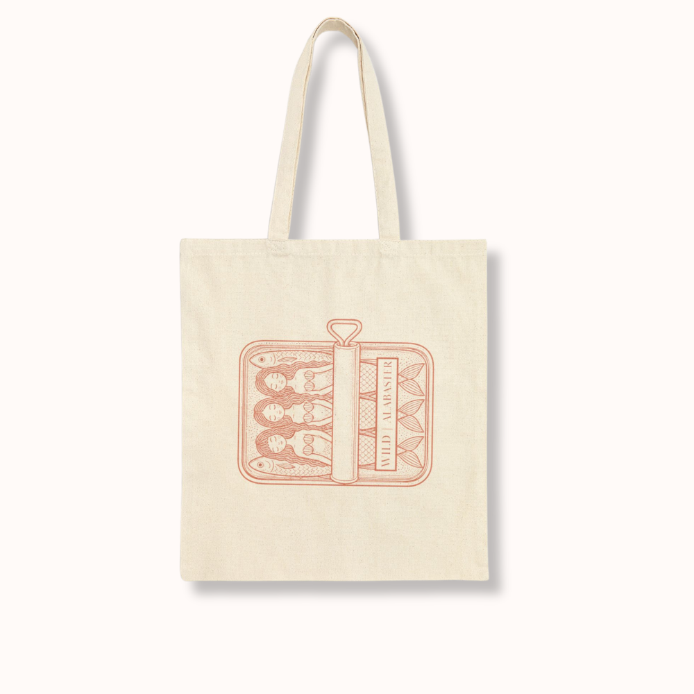 The Mermaid Social Club | Cotton Canvas Tote Bag