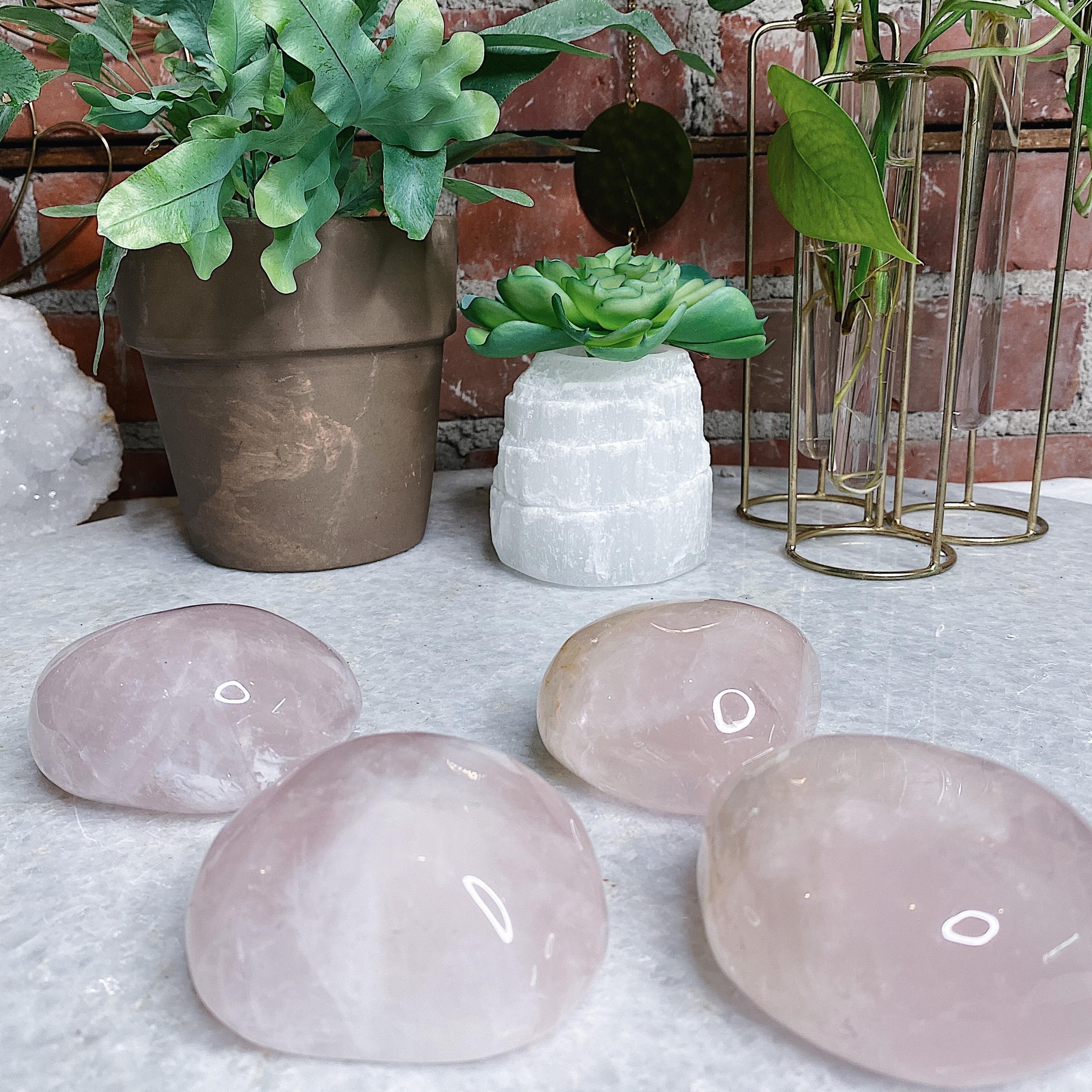 Intuitively Chosen Rose Quartz Therapy Stone Wild Alabaster
