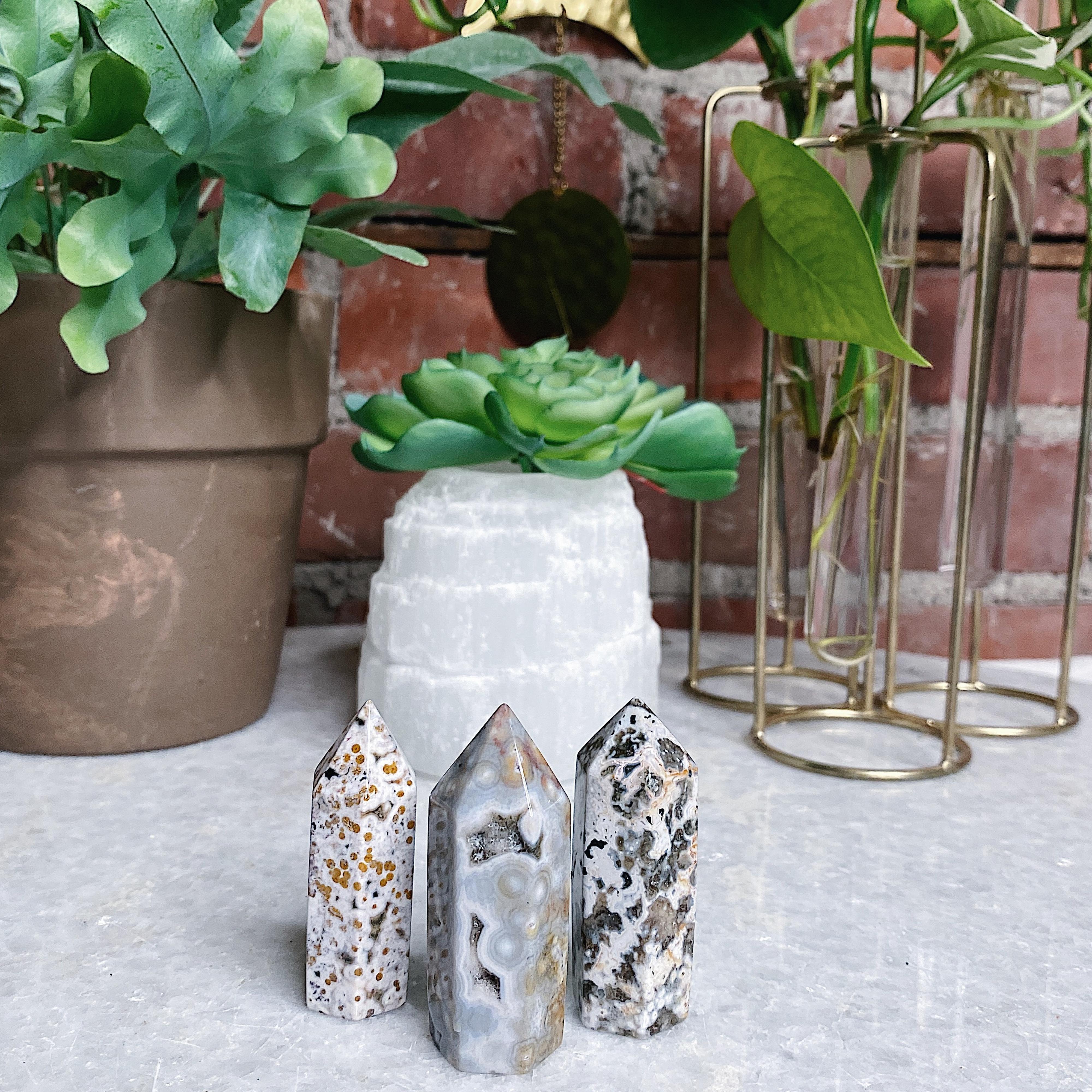 X-Small Ocean Jasper Tower Wild Alabaster