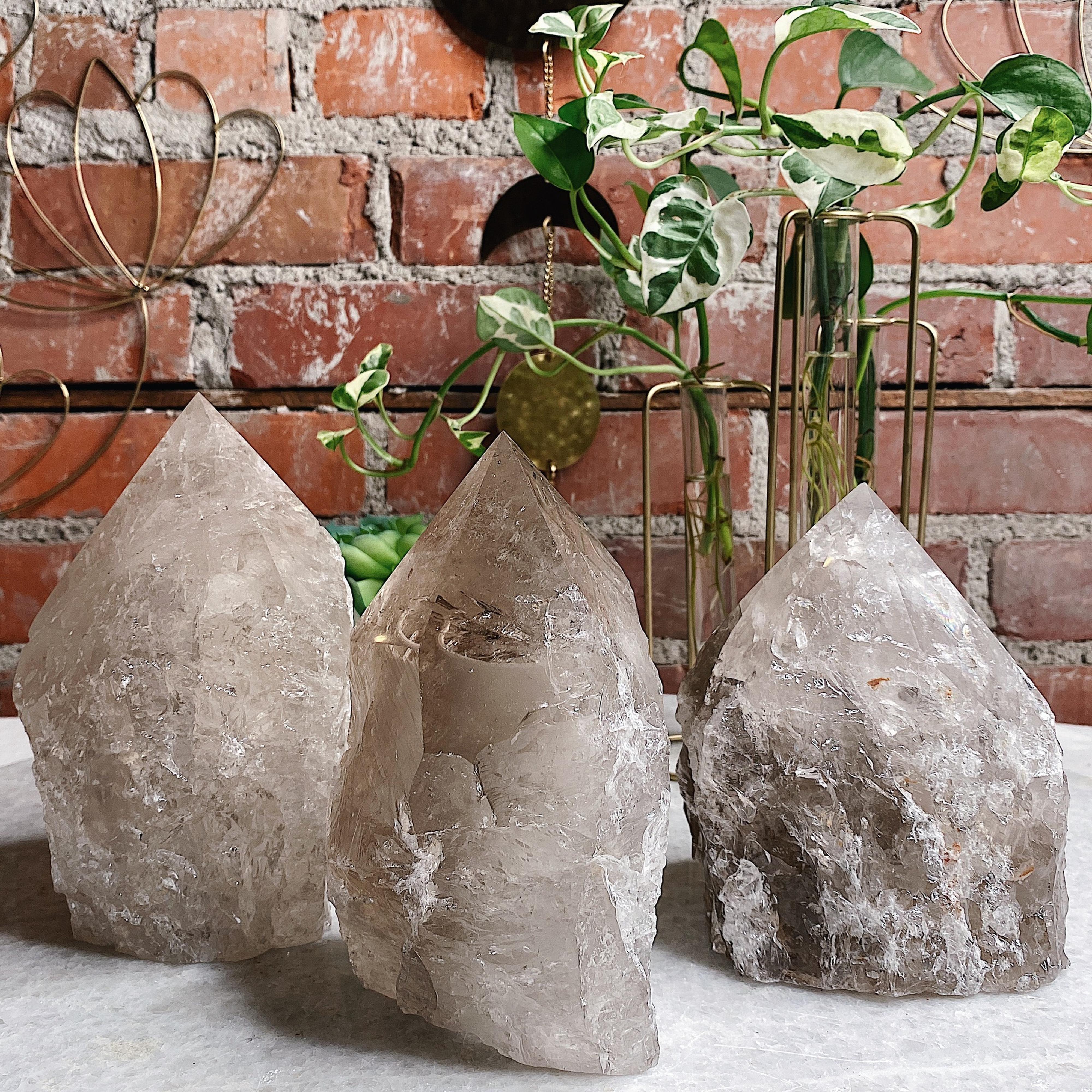 Top Polish Smokey Quartz Lamp Wild Alabaster
