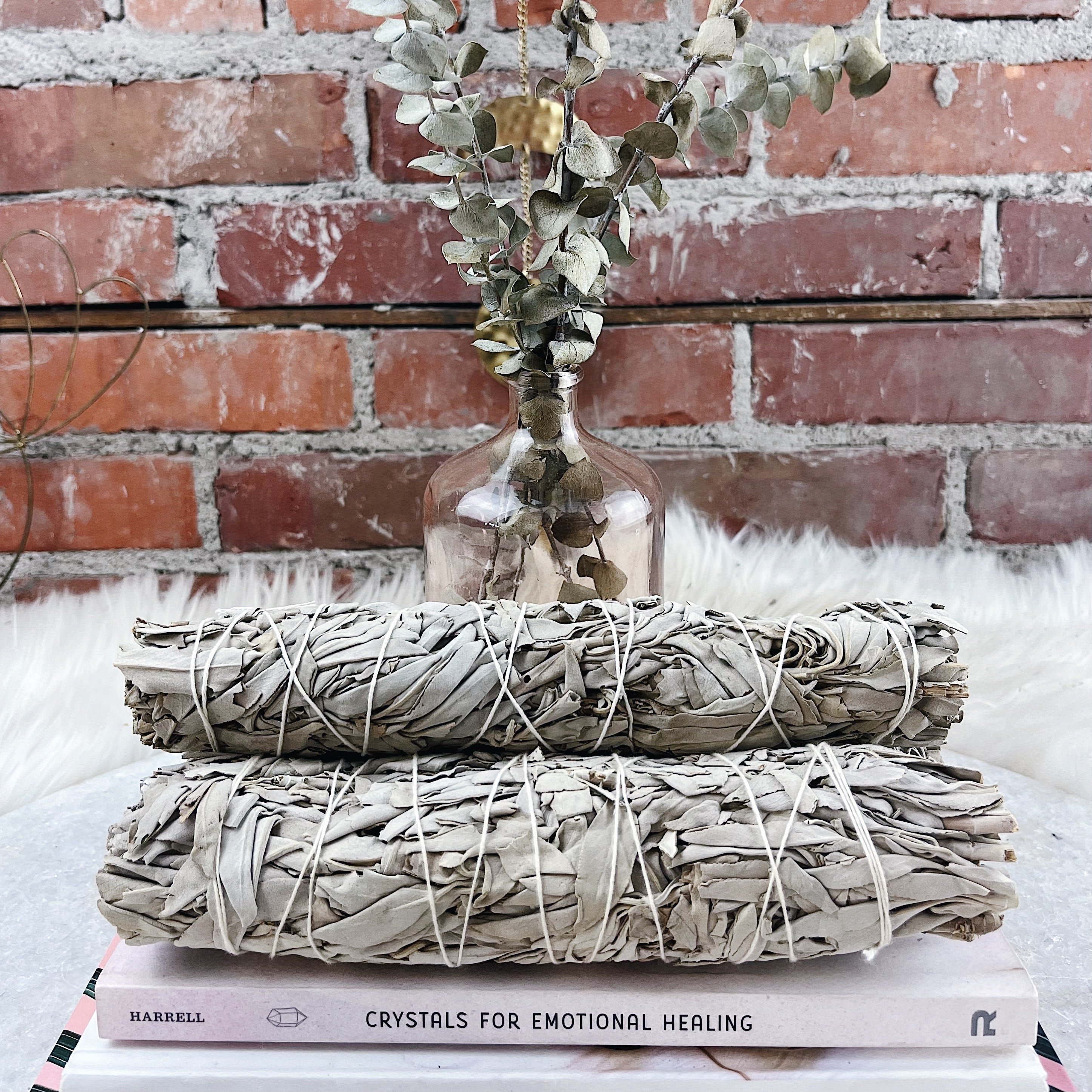 Intuitively Chosen White Organic Sage Bundle Wild Alabaster