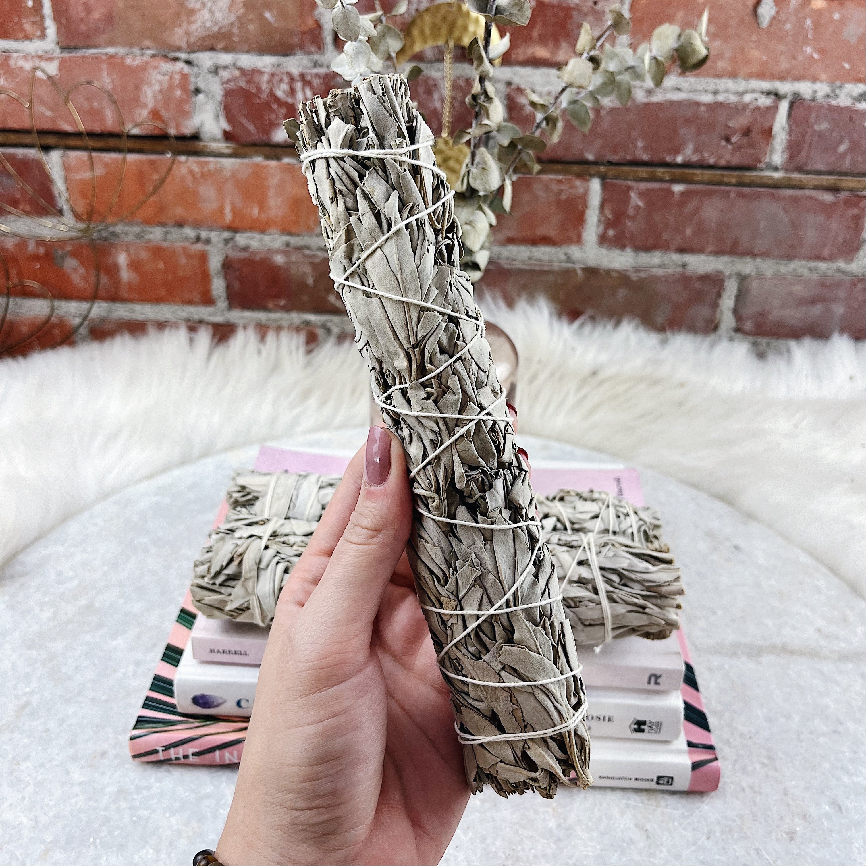 Intuitively Chosen White Organic Sage Bundle Wild Alabaster