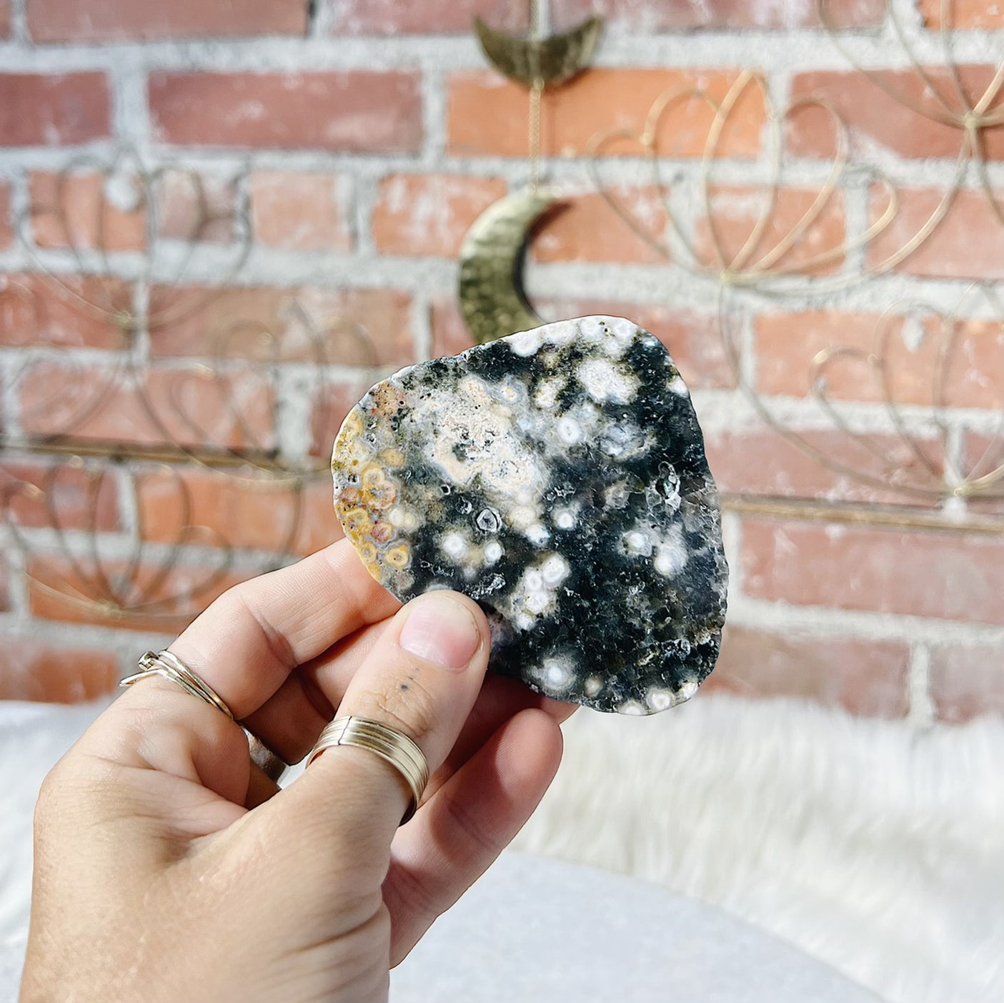Intuitively Chosen Ocean Jasper Slab Wild Alabaster