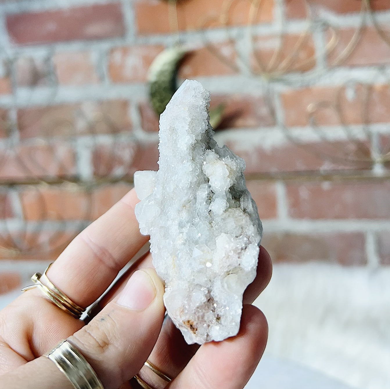 Intuitively Chosen Spirit Quartz Cluster Wild Alabaster